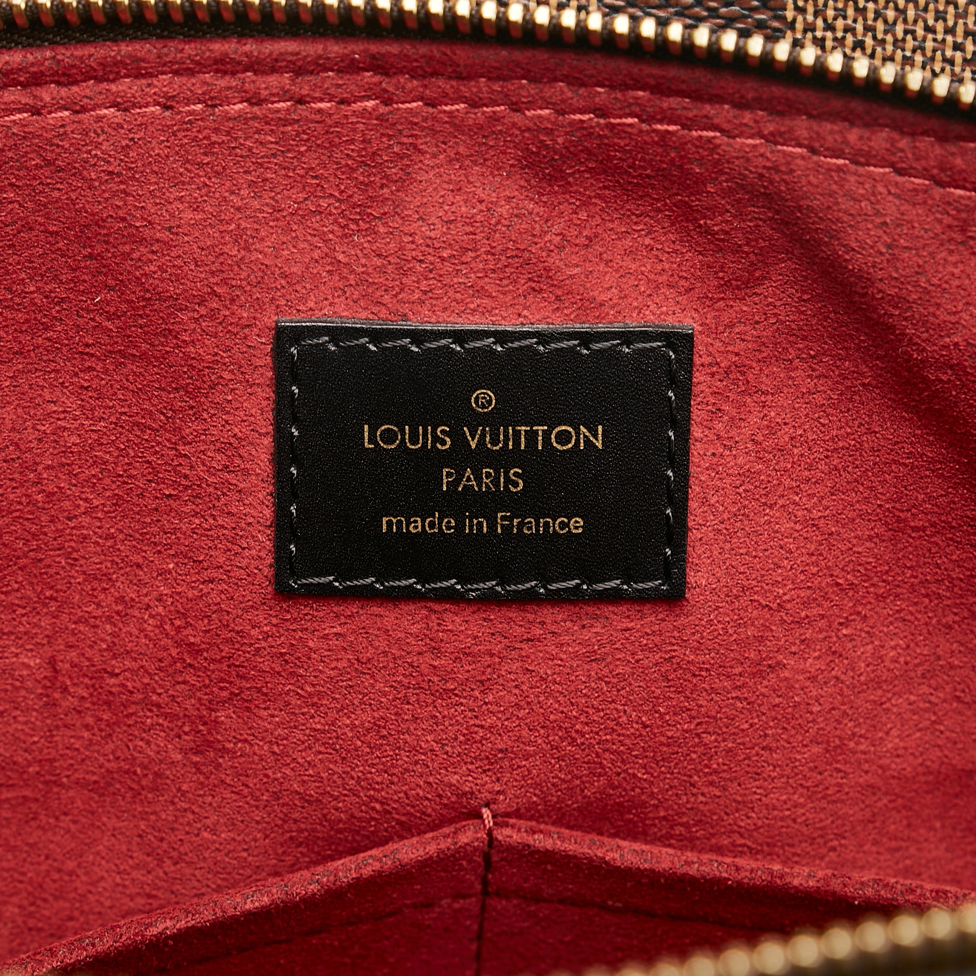 Normandy fabric handbag Louis Vuitton Brown in Cloth - 35271014