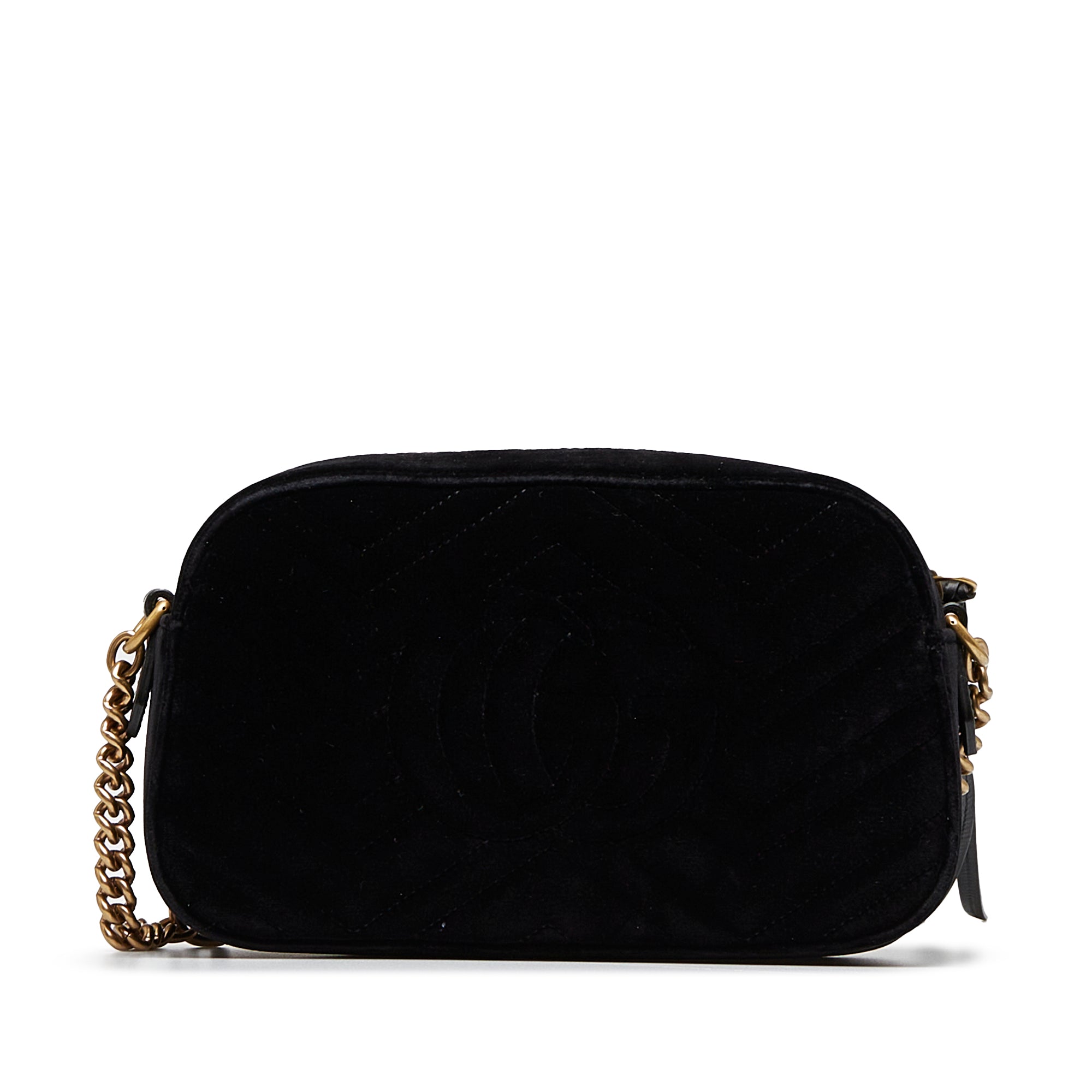 Black Gucci GG Marmont Velvet Crossbody – Designer Revival