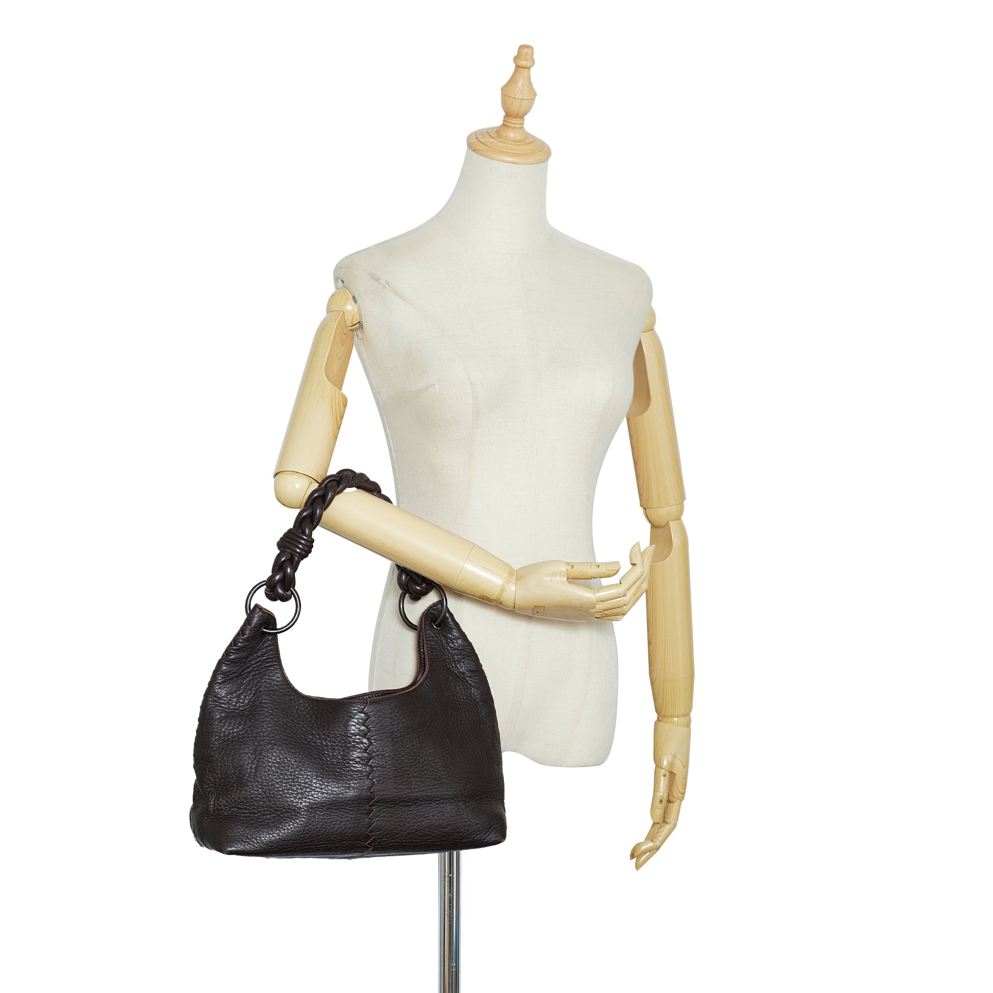 Leather handbag Bottega Veneta Brown in Leather - 28726465