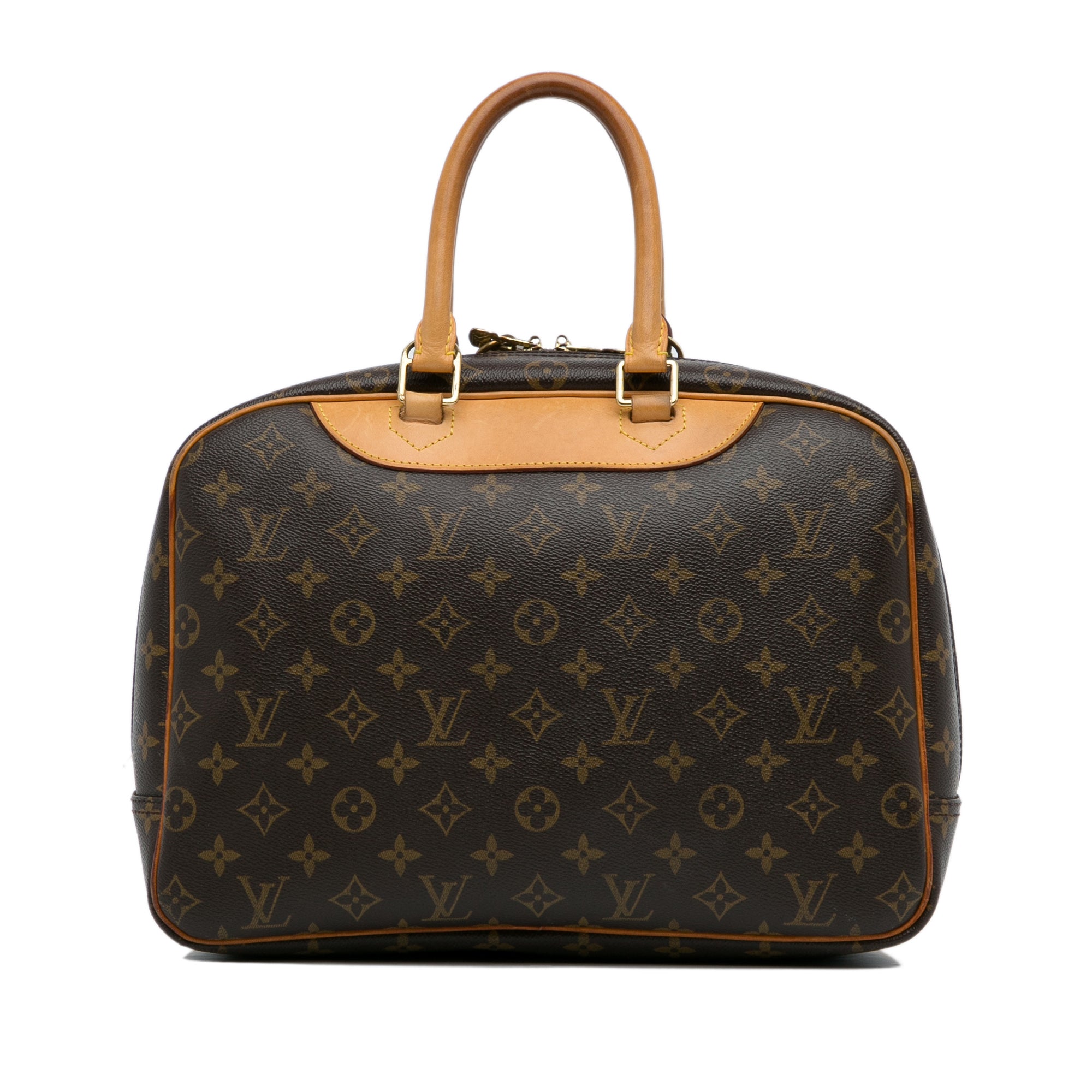 Louis Vuitton Monogram Hand Painted Deauville Bag PM Brown