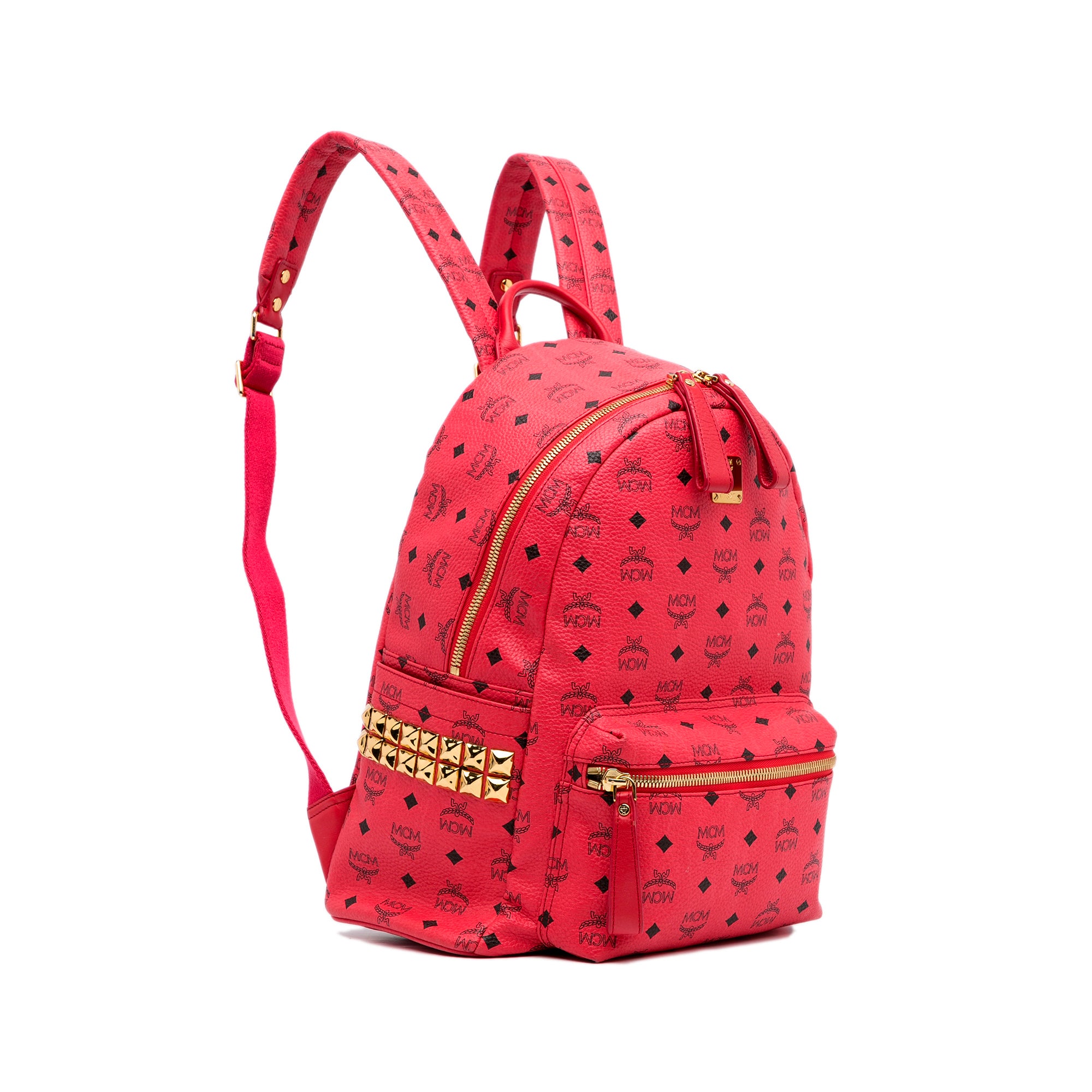 Red MCM Visetos Crossbody Bag – Designer Revival