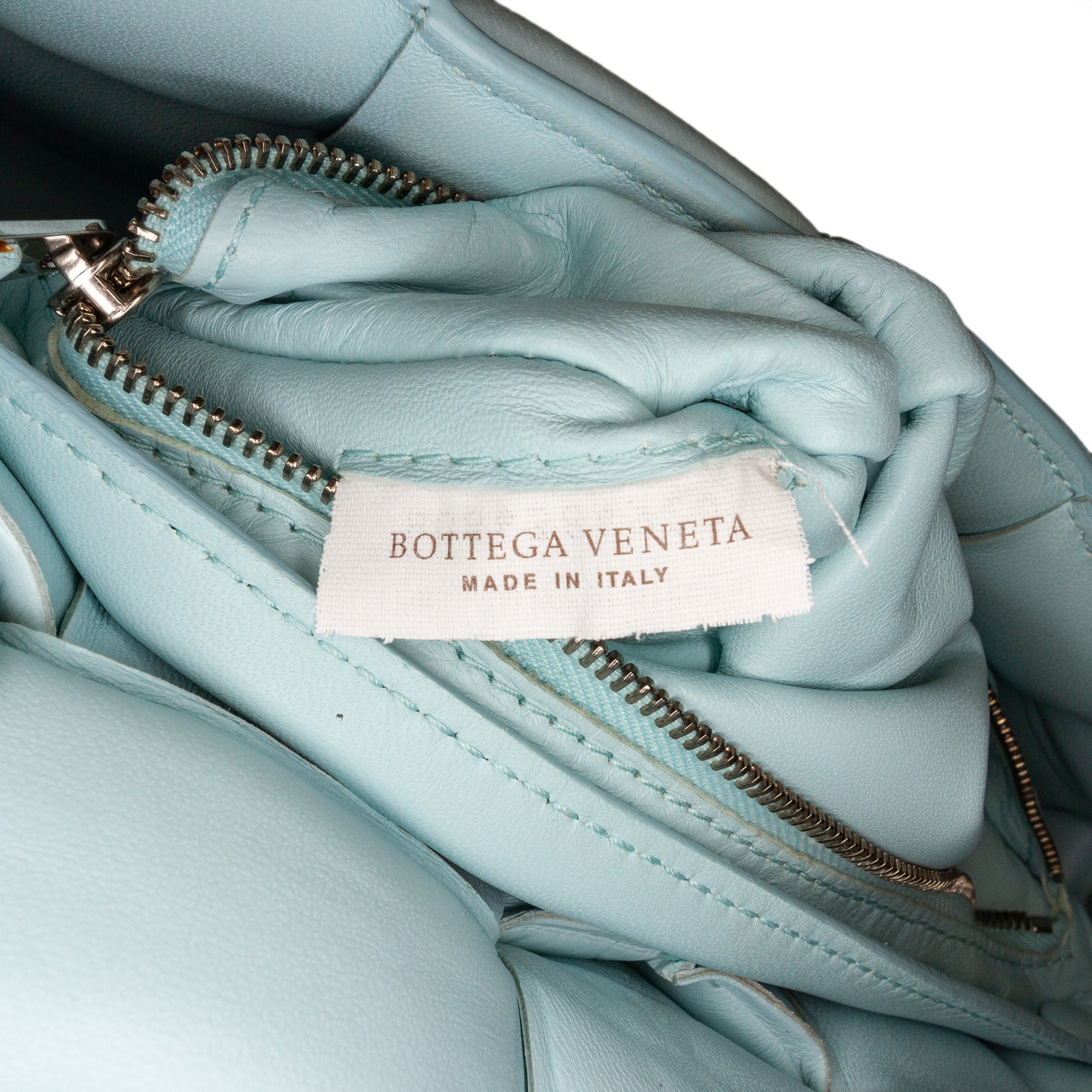 RvceShops Revival, Blue Bottega Veneta Intrecciato Padded Cassette Crossbody  Bag