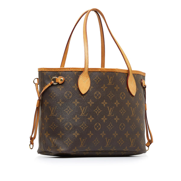 Louis Vuitton 2012 Pre-owned Damier Ebene Neverfull PM Tote Bag - Brown