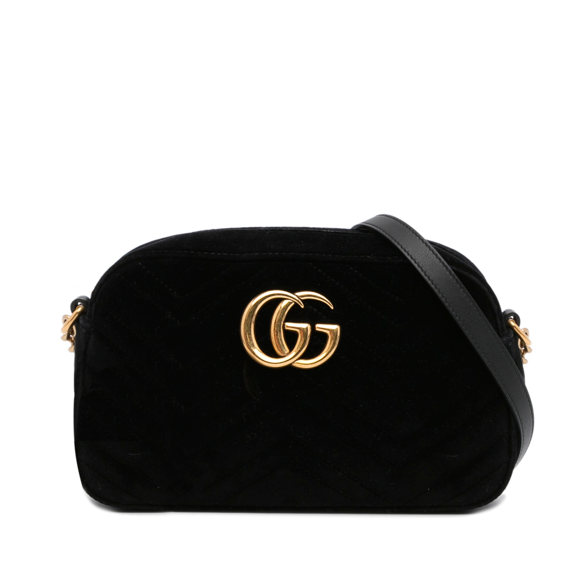 GUCCI GG MARMONT VELVET Small Shoulder Bag