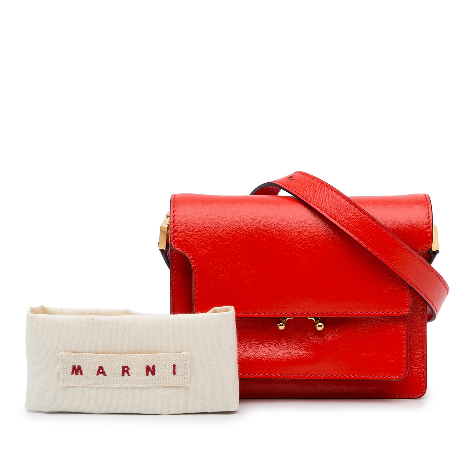 Marni Authenticated Leather Trunk Handbag