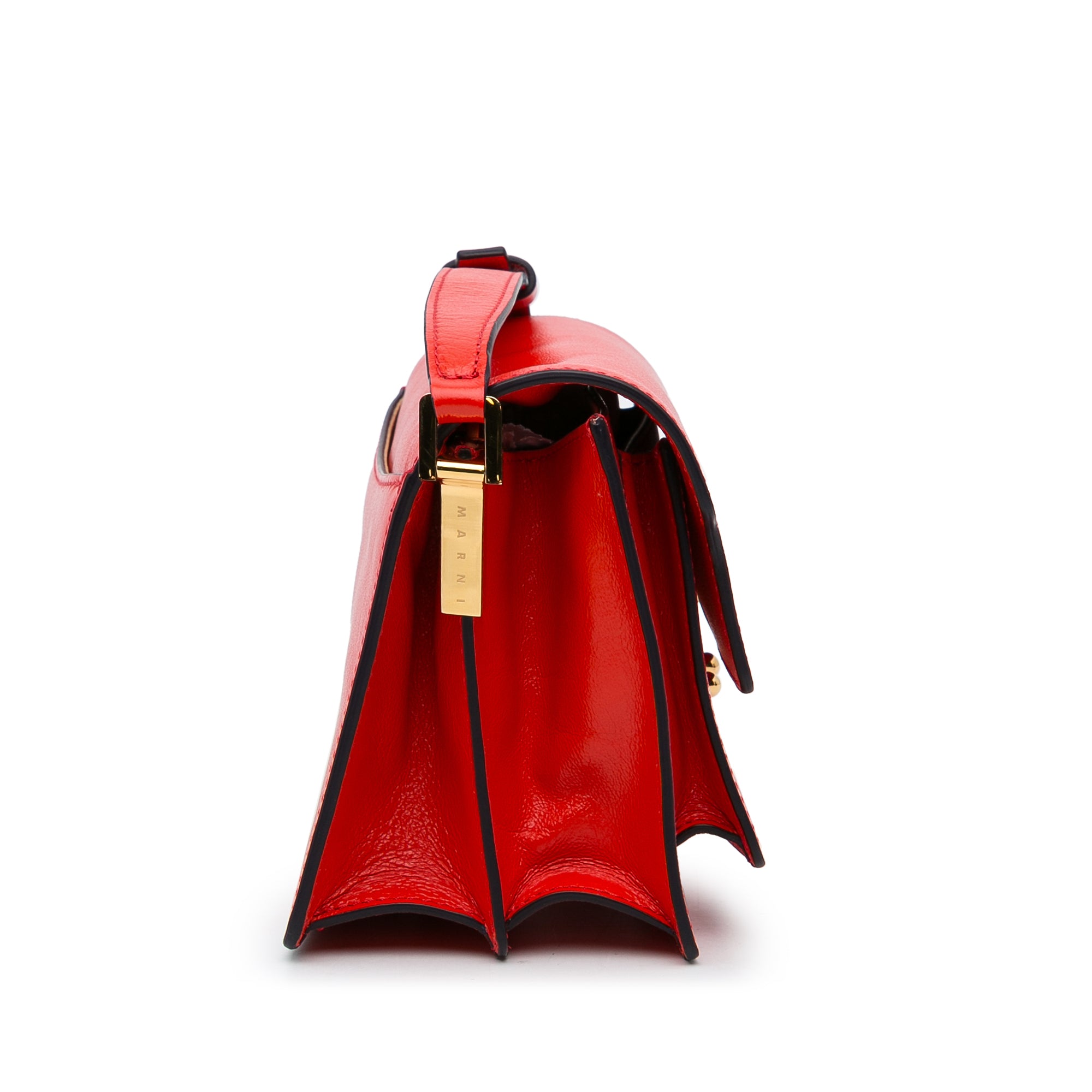 Red Marni Trunk Leather Crossbody Bag – Designer Revival
