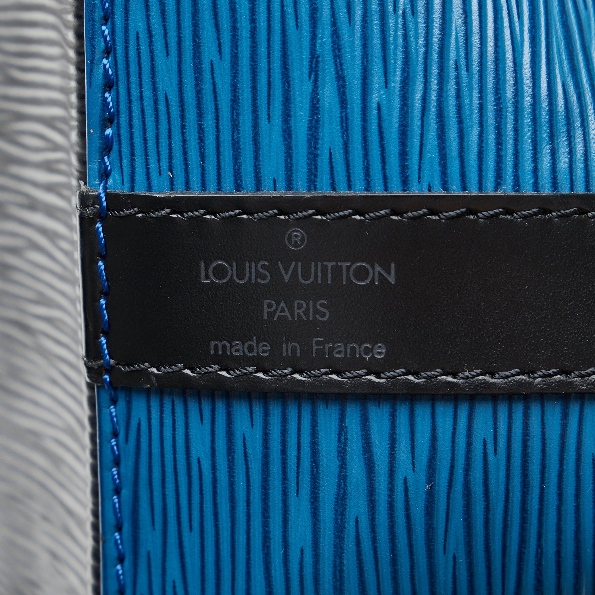 Louis Vuitton Blue/Grey Epi Leather Canvas Patchwork Multiple Wallet
