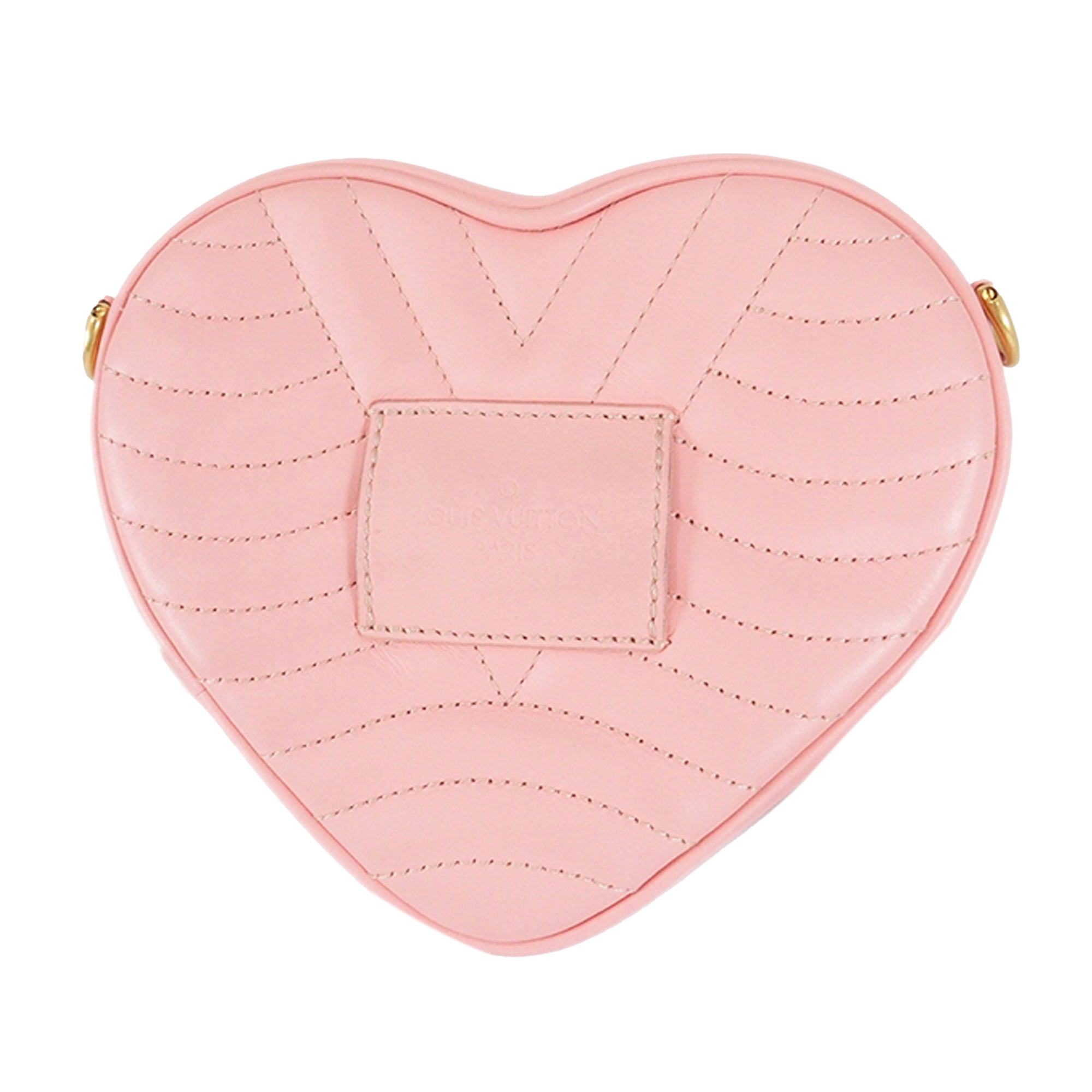 RvceShops Revival, Pink Louis Vuitton New Wave Heart Crossbody