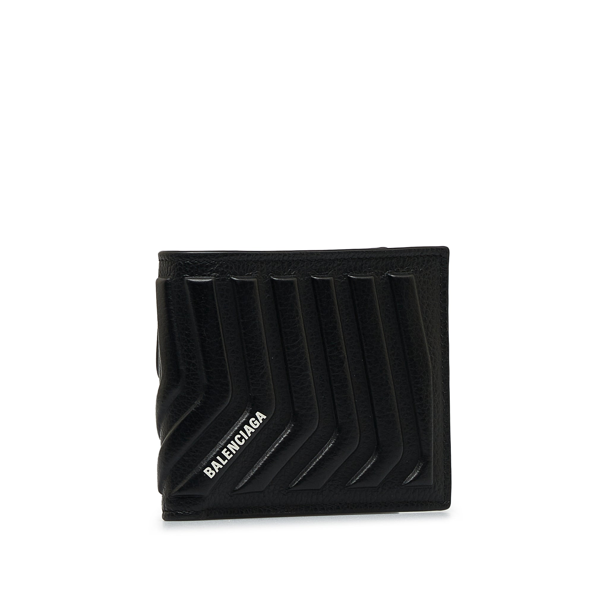 Balenciaga Car Leather Wallet Black-