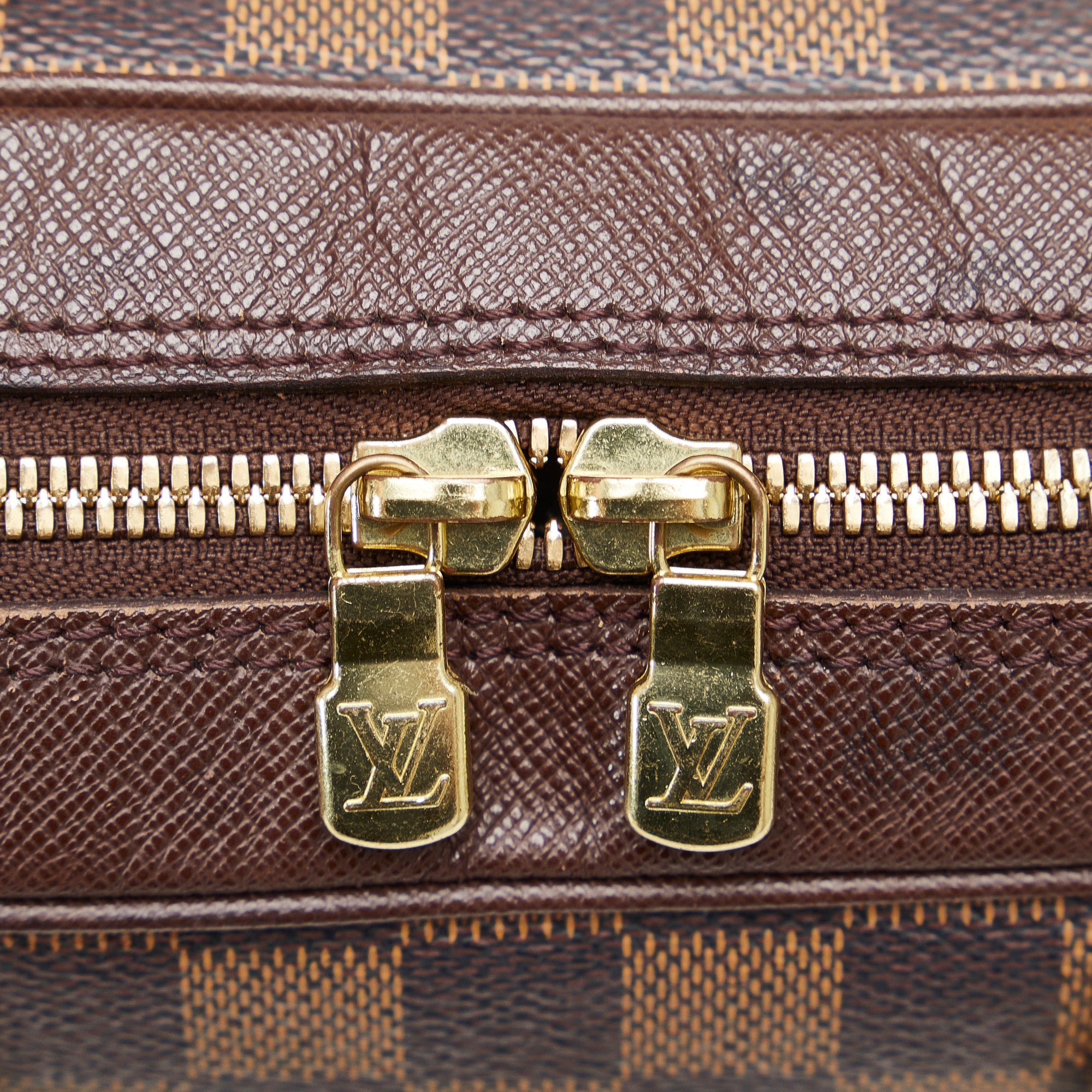 tas handbag Louis Vuitton Berkeley Damier Ebene Canvas & Leather