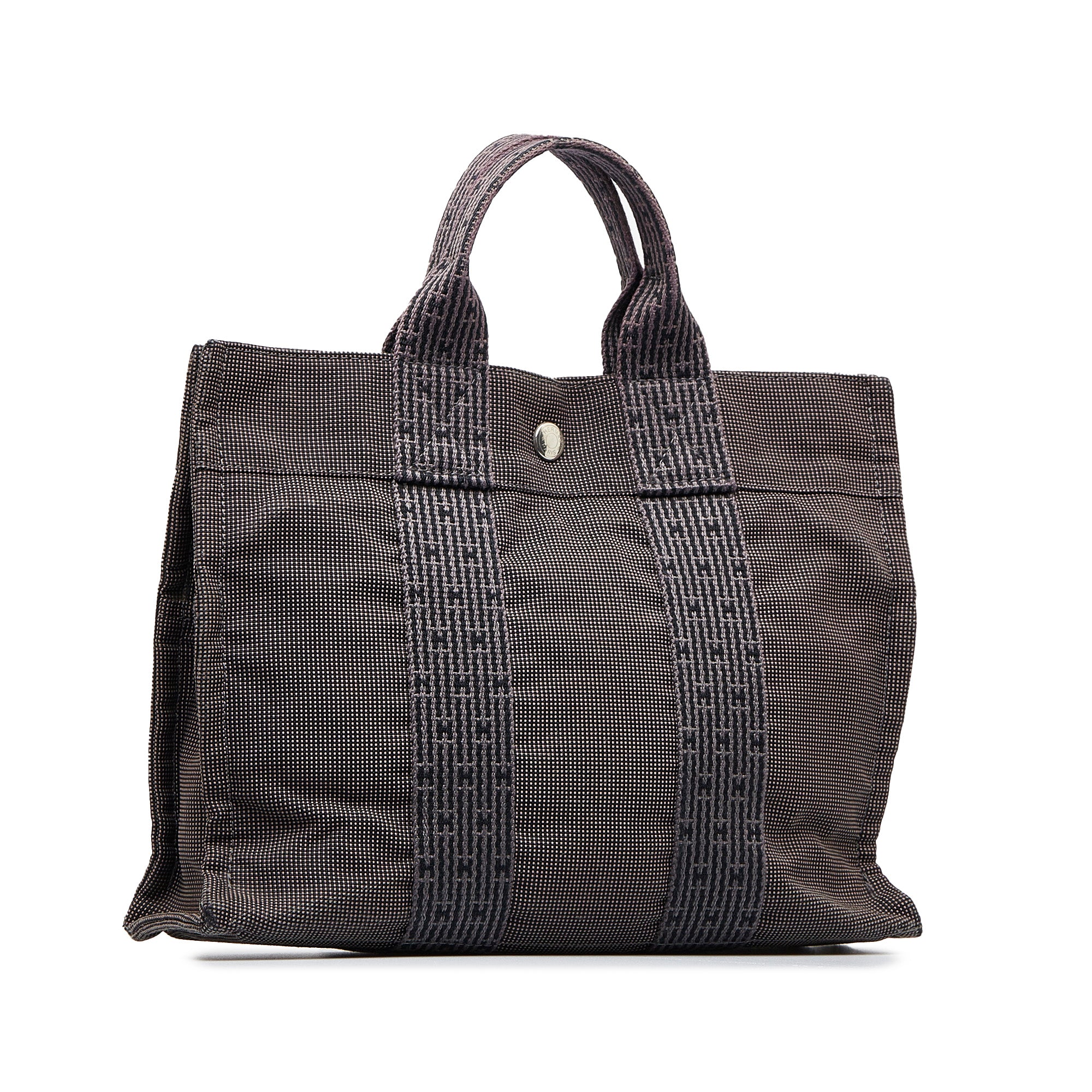 Canvas Herline PM Tote Bag Brown