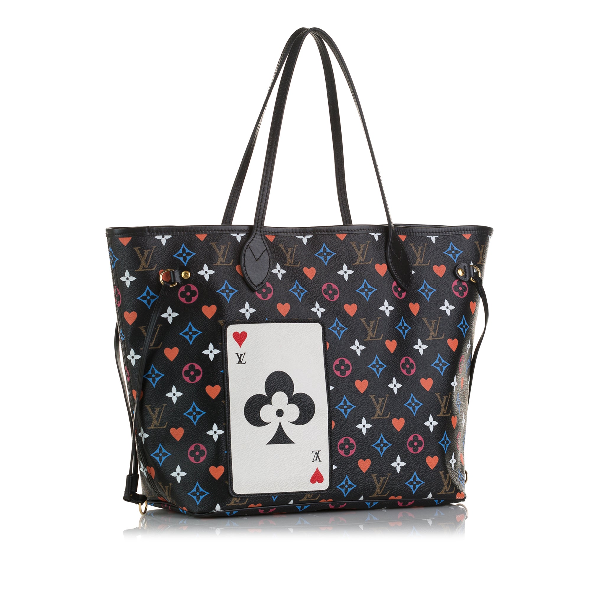 Louis Vuitton 2020 Pre-owned Game on Neverfull mm Tote Bag - Black