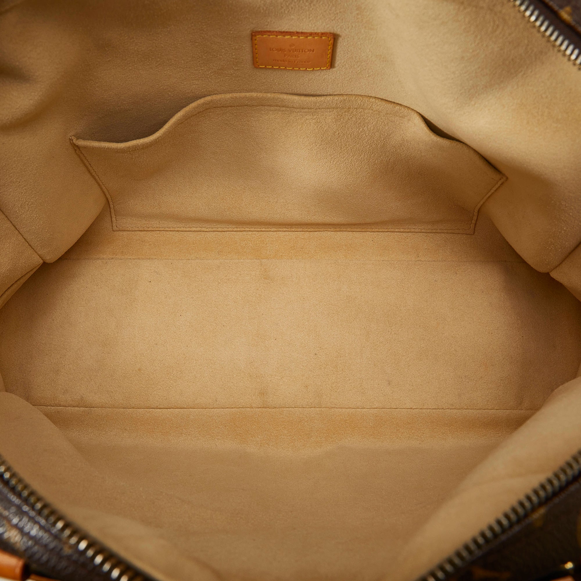Manhattan bag Louis Vuitton Brown in Cotton - 30435391