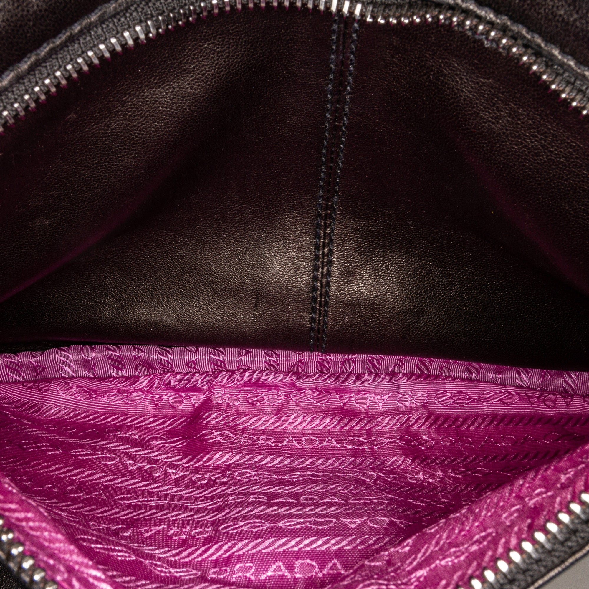 Saffiano Leather Portfolio in Black - Prada