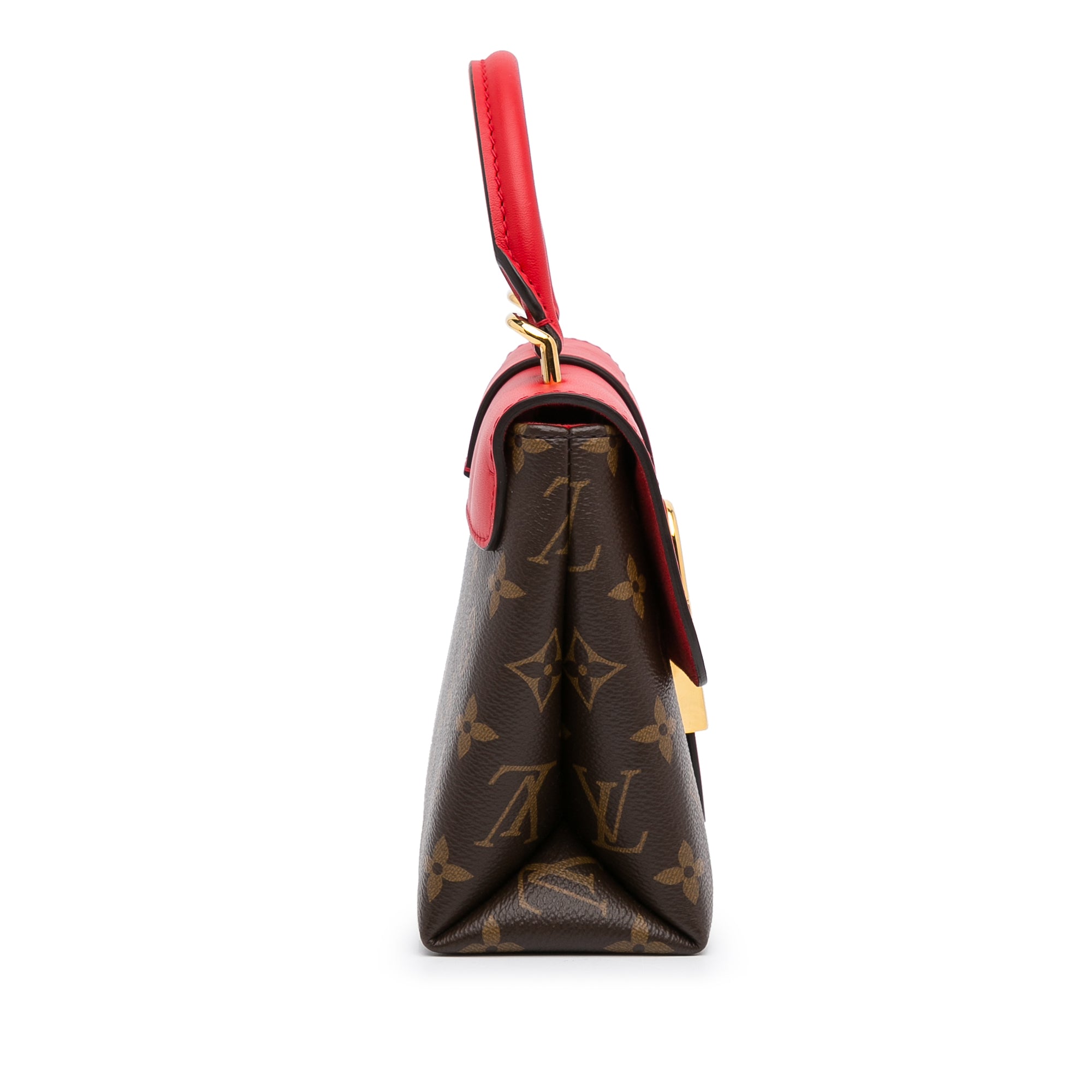 Louis Vuitton Georges Bb Monogram Canvas Shoulder Bag Red