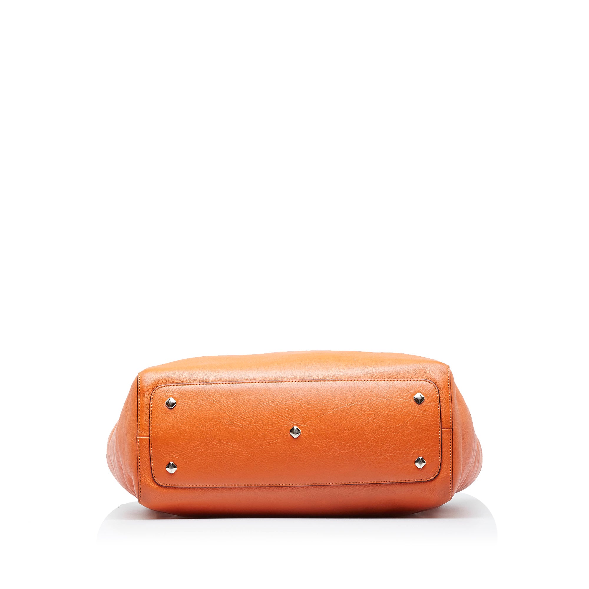 Orange MCM Leather Tote – Designer Revival