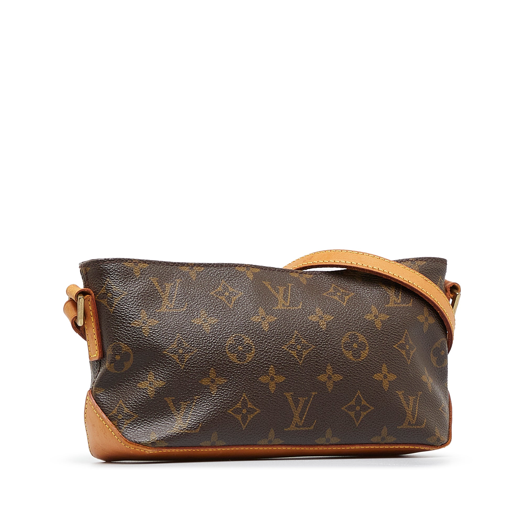 Louis Vuitton - Authenticated Trotteur Handbag - Cotton Brown For Woman, Good condition