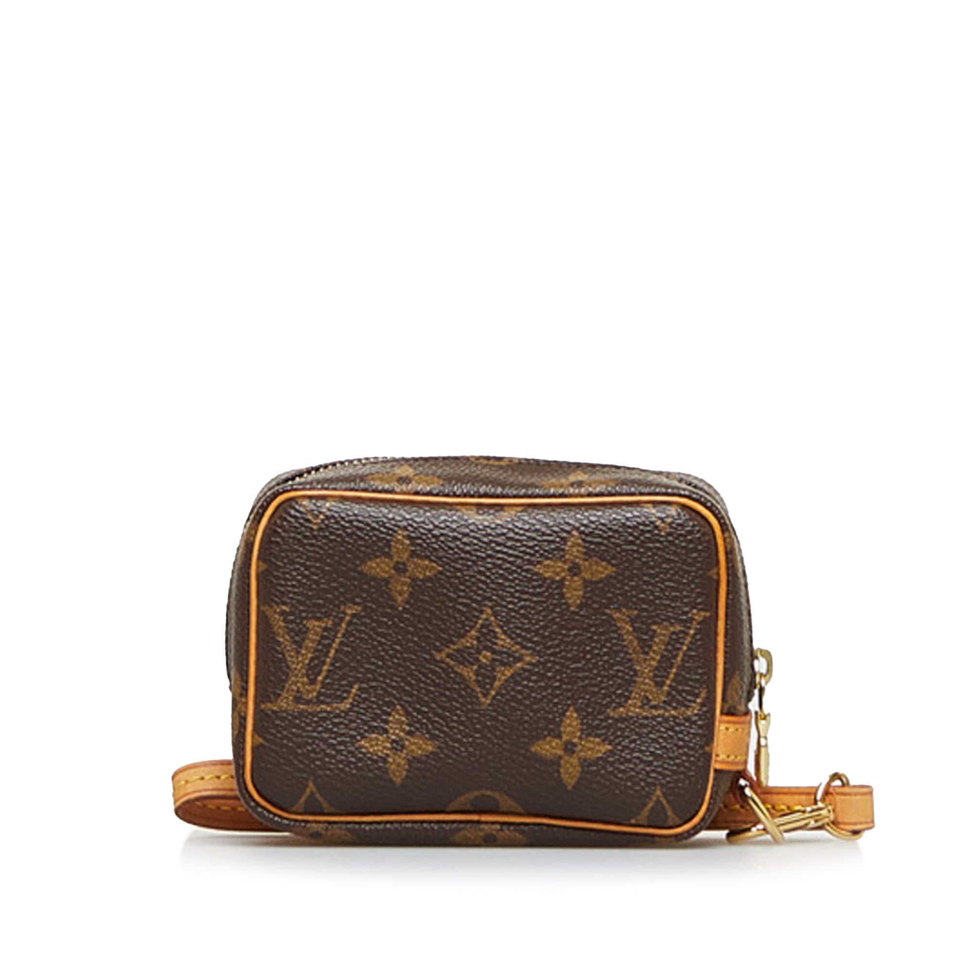 Louis+Vuitton+Trousse+Wapity+Pouch+Brown+Canvas%2CLeather+Monogram for sale  online