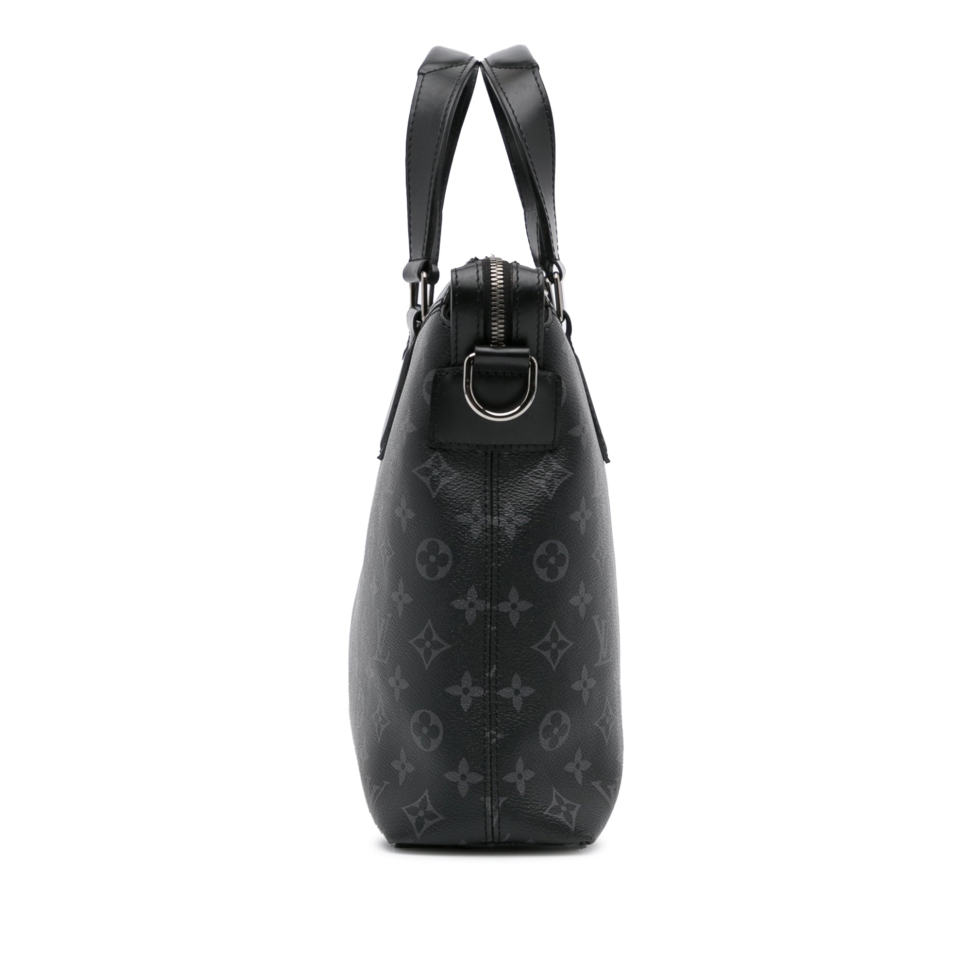 Louis Vuitton M40566 Briefcase Explorer Monogram Eclipse Canvas Handbag  Black