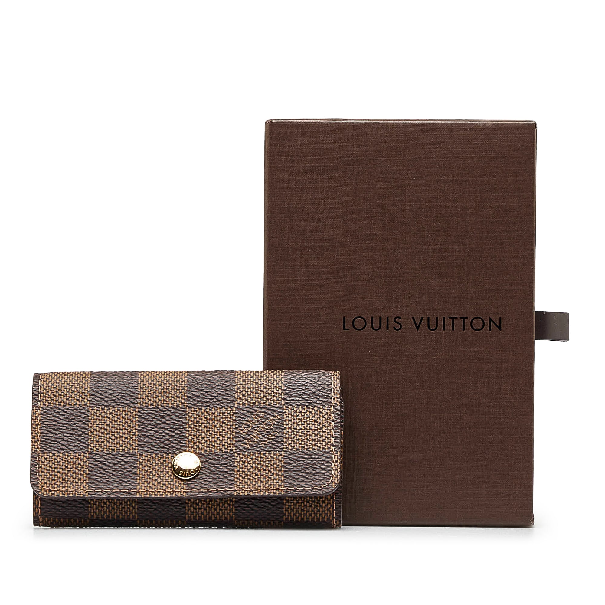 Louis Vuitton Damier Ebene 6 Key Holder Receipt. New In Box.