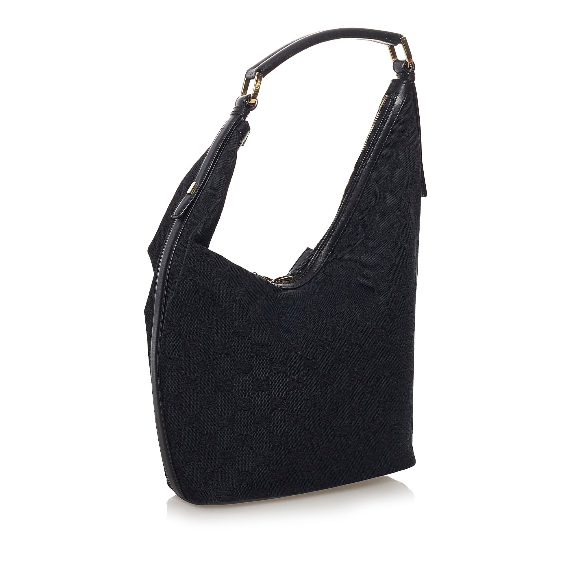 Black Gucci GG Canvas Shoulder Bag – Designer Revival