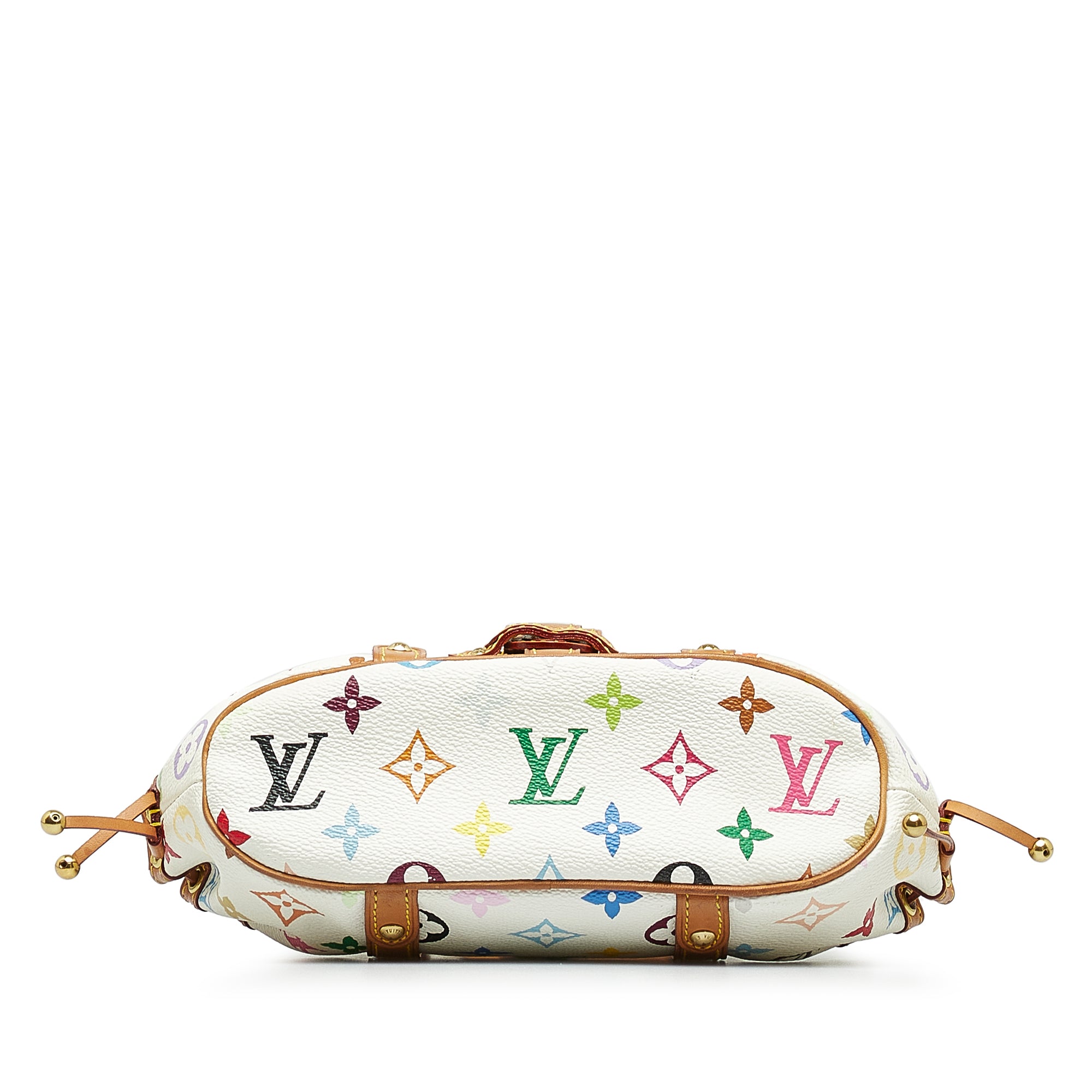 Louis Vuitton Teda PM Top Handle Bag PM Multicolor Canvas Blanc