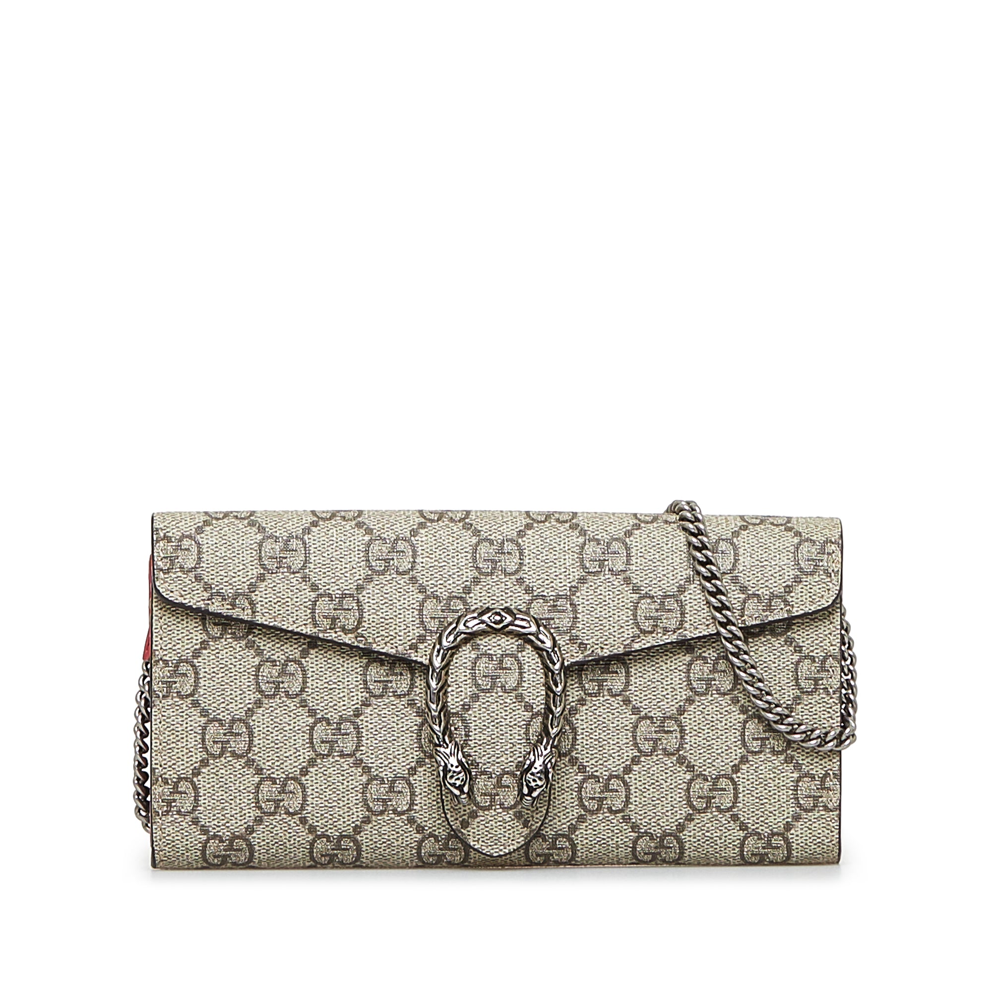 Samme Beloved råd Brown Gucci GG Supreme Dionysus Wallet on Chain Baguette | Designer Revival
