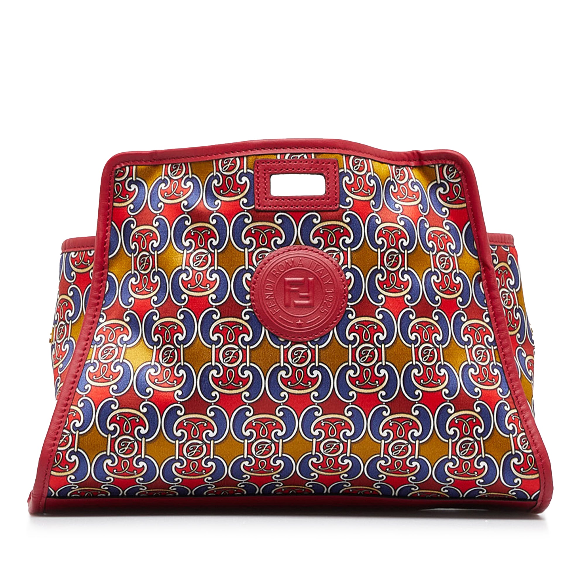 Multi Fendi Royale Print Stamp Patch Runaway Clutch