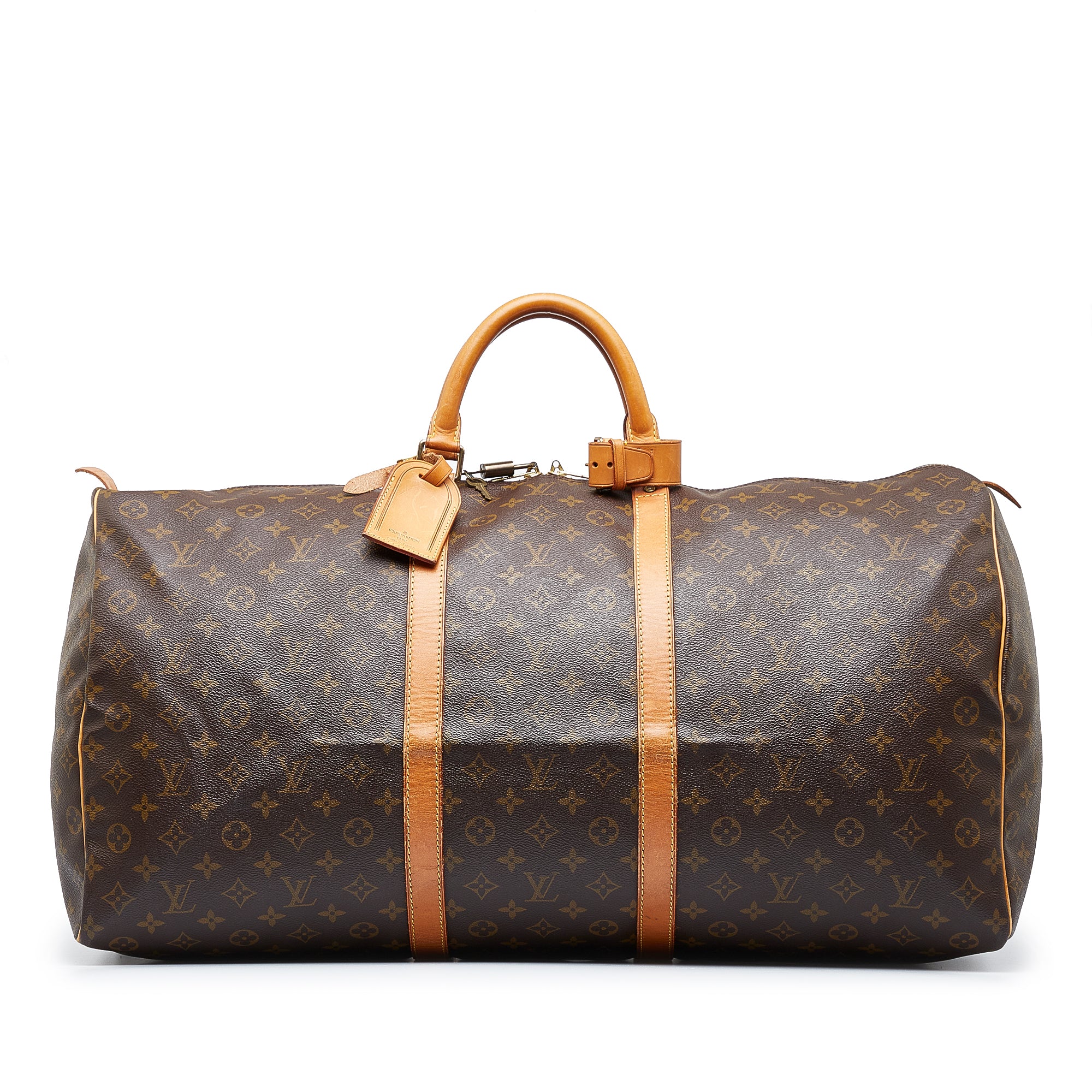 Louis Vuitton 2000 pre-owned Keepall 55 two-way travel bag, Brown