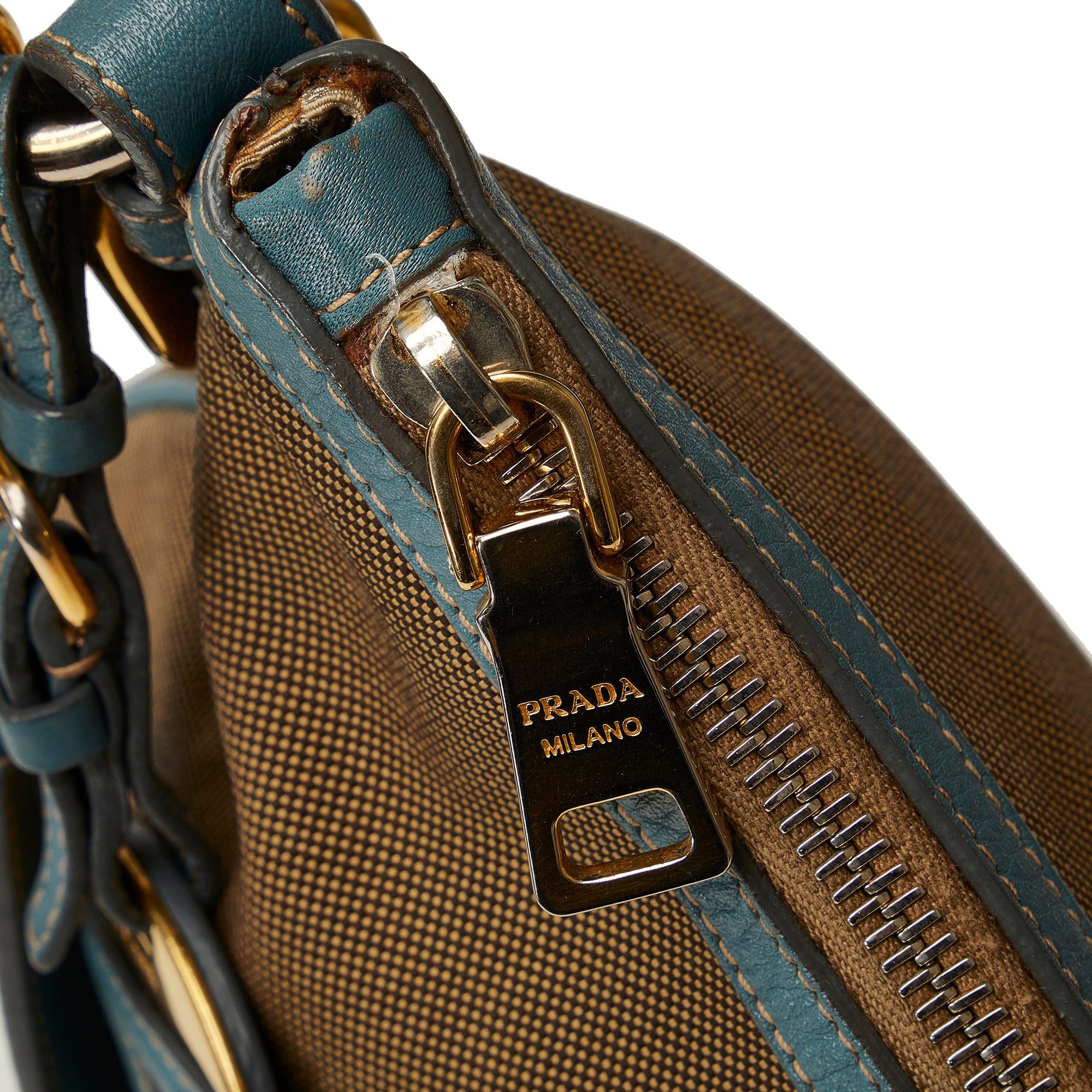 Brown Prada Canapa Logo Crossbody Bag – Designer Revival