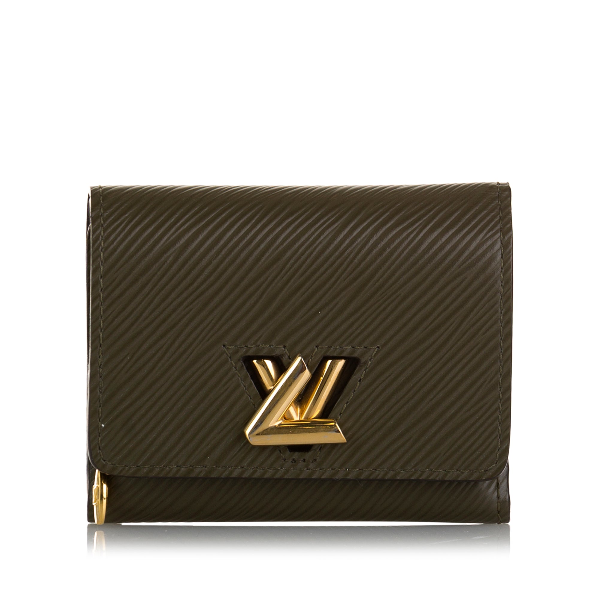 Louis Vuitton Zippy Wallet Vertical Blue For Men, Green Louis Vuitton Epi  Twist Wallet
