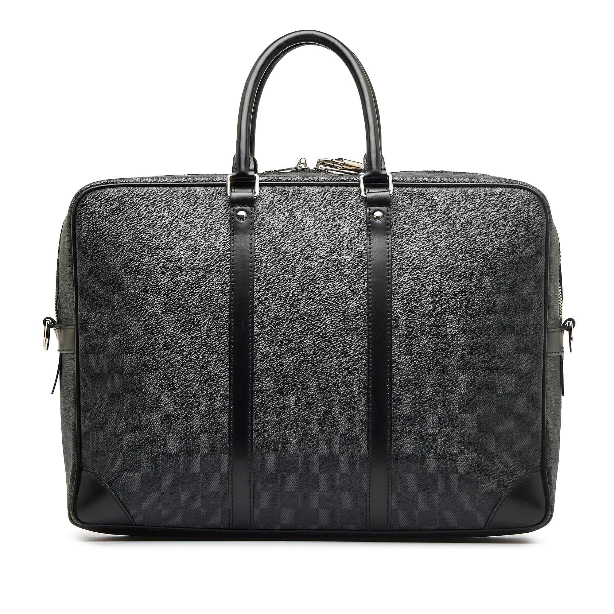 Louis Vuitton Porte Documents Voyage Briefcase in Grey Damier