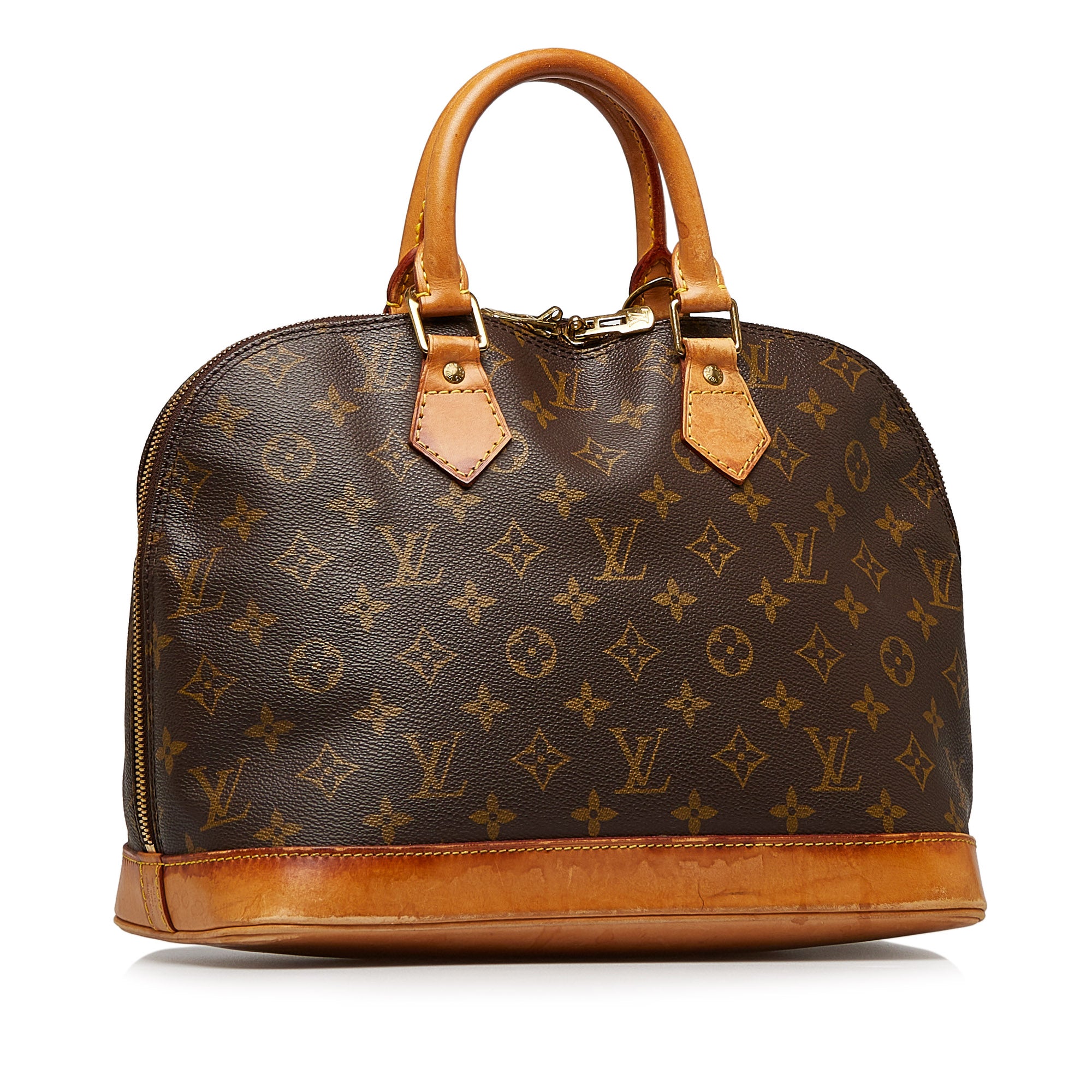 Louis Vuitton - Authenticated Alma Handbag - Cloth Brown for Women, Good Condition