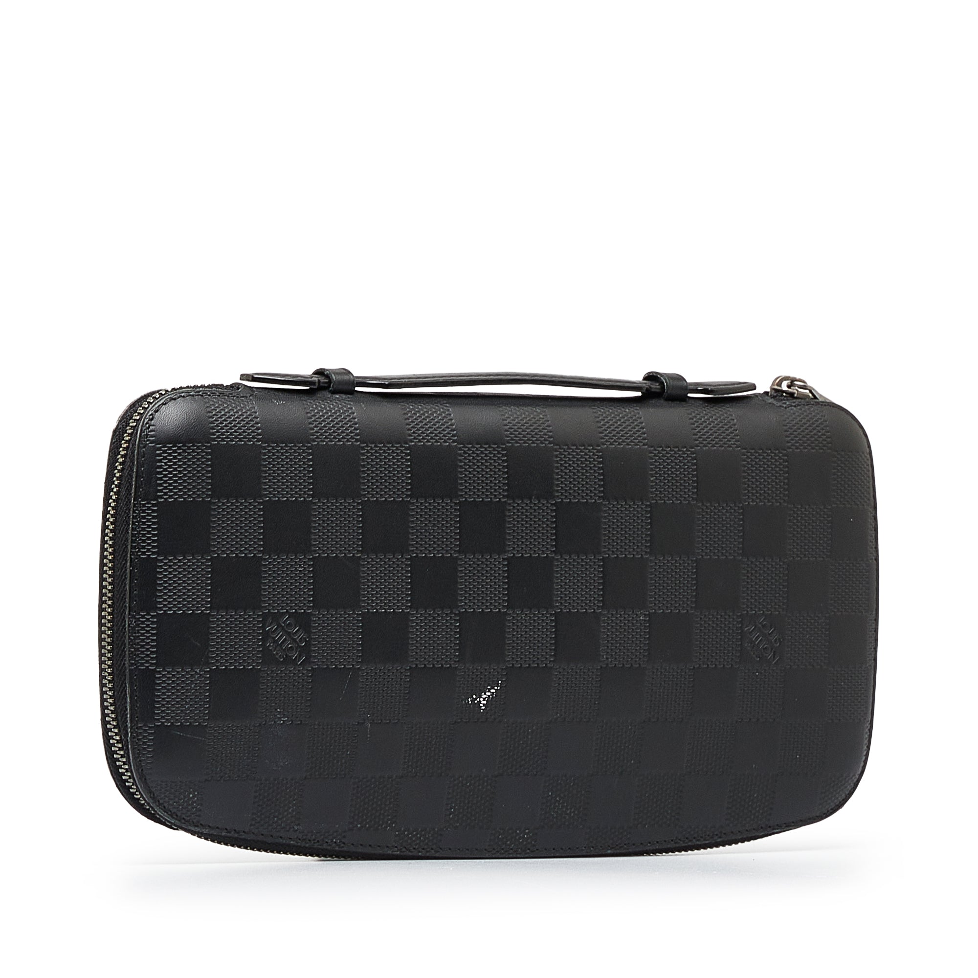 Louis Vuitton XL Black Damier Infini Leather Atoll Wallet Organizer Travel  ref.326357 - Joli Closet