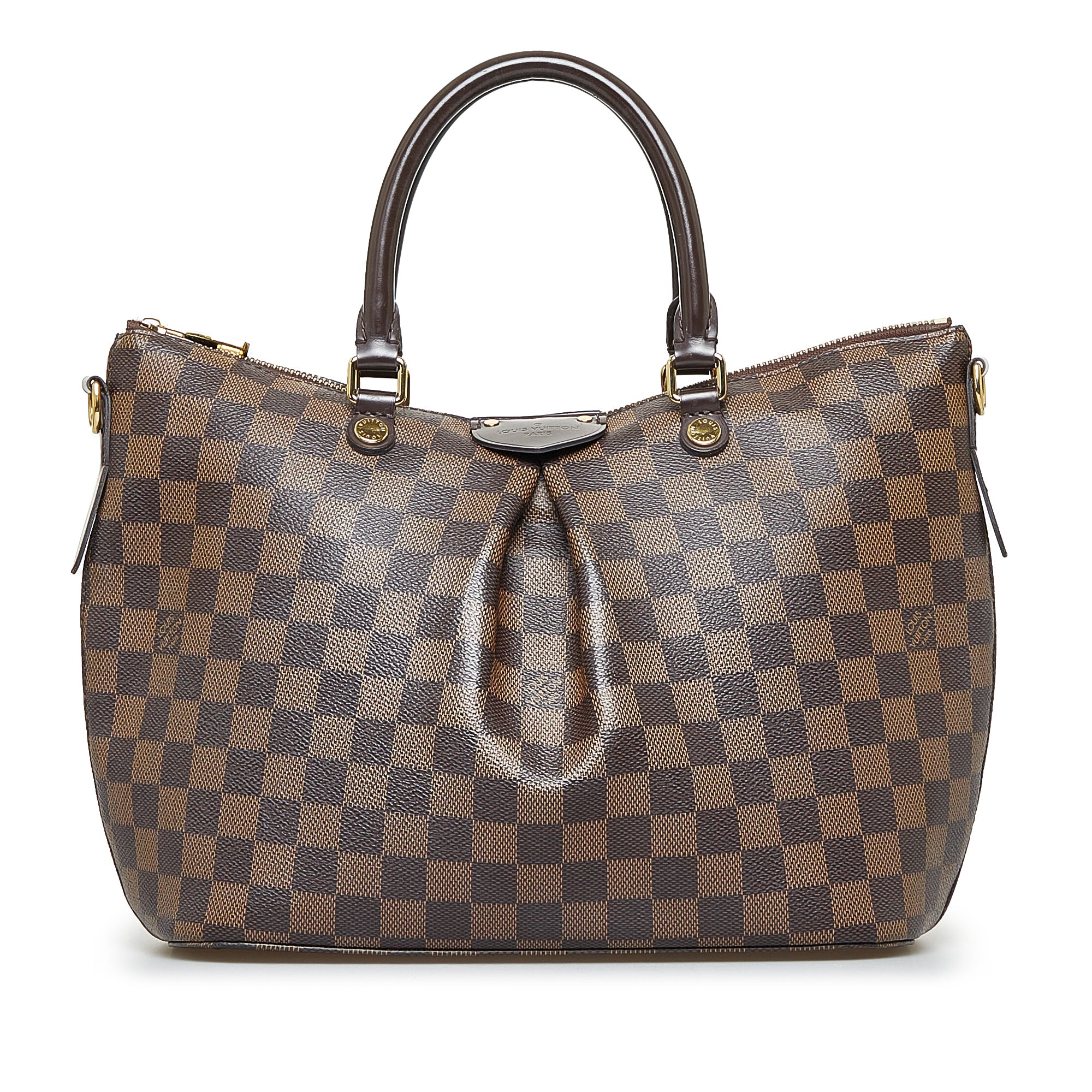 Louis Vuitton Damier Ebene Siena MM - Brown Handle Bags, Handbags