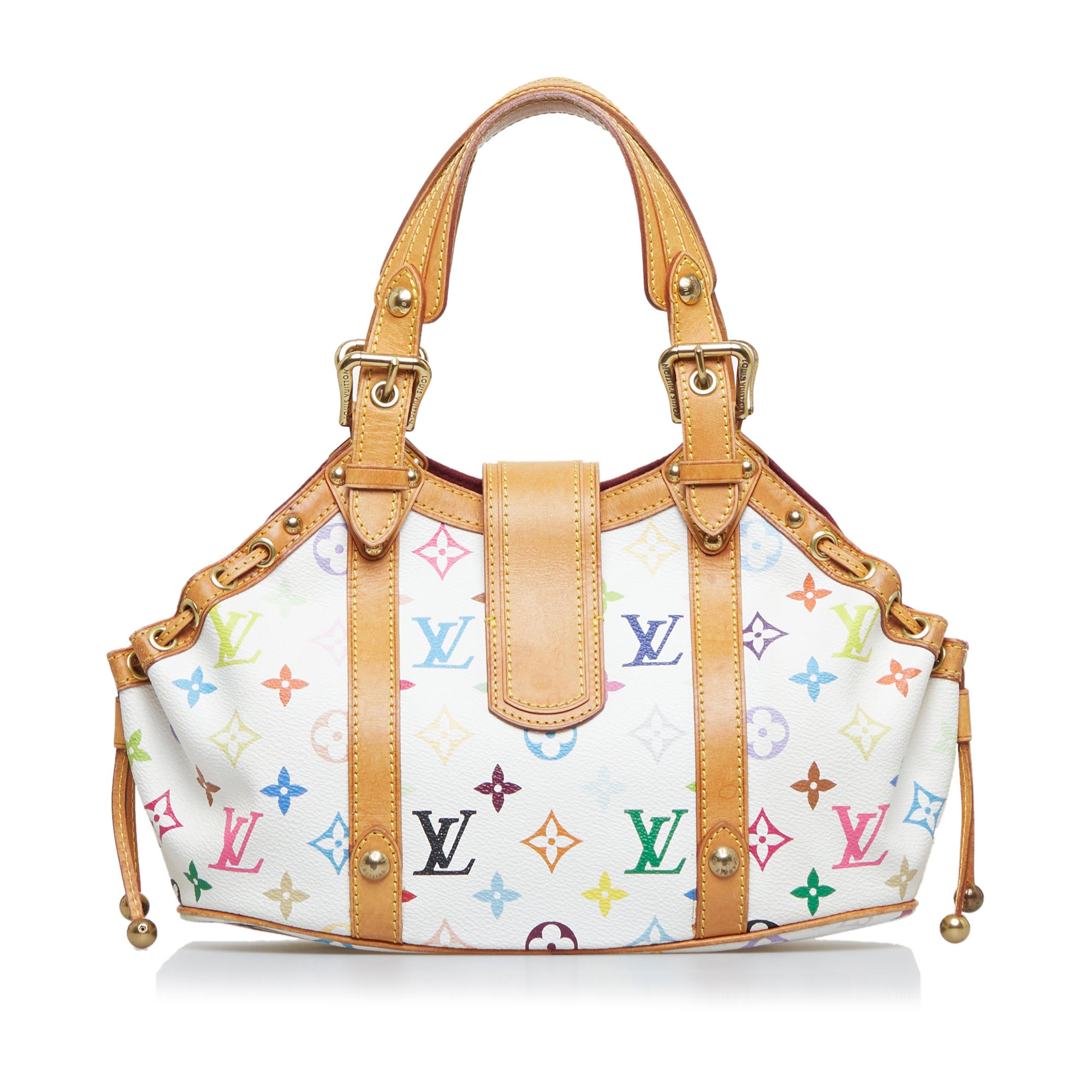 Buy Louis Vuitton Theda Handbag Monogram Multicolor PM White 295208