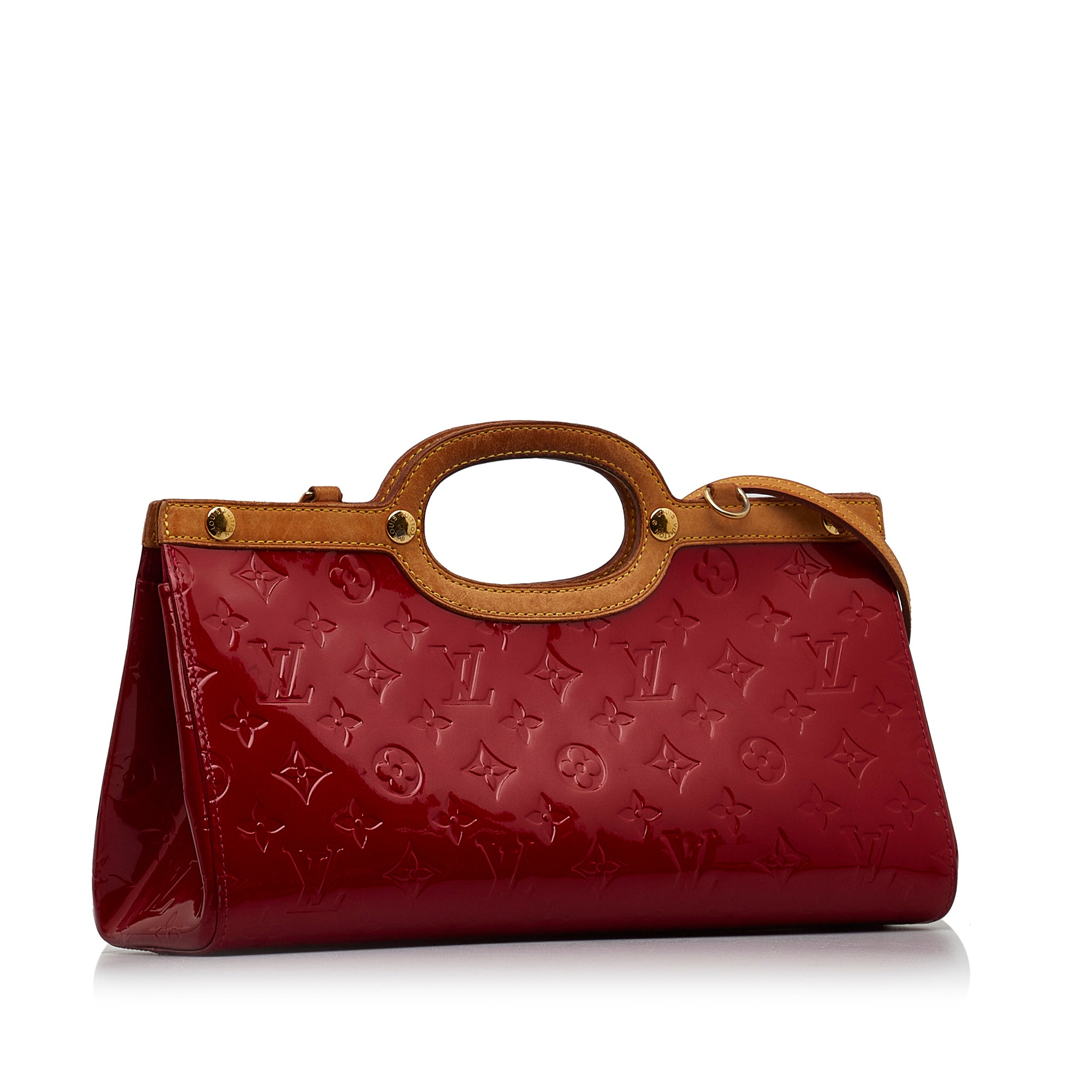 Preowned LV Burgundy Vernis Leather Roxbury Drive Bag