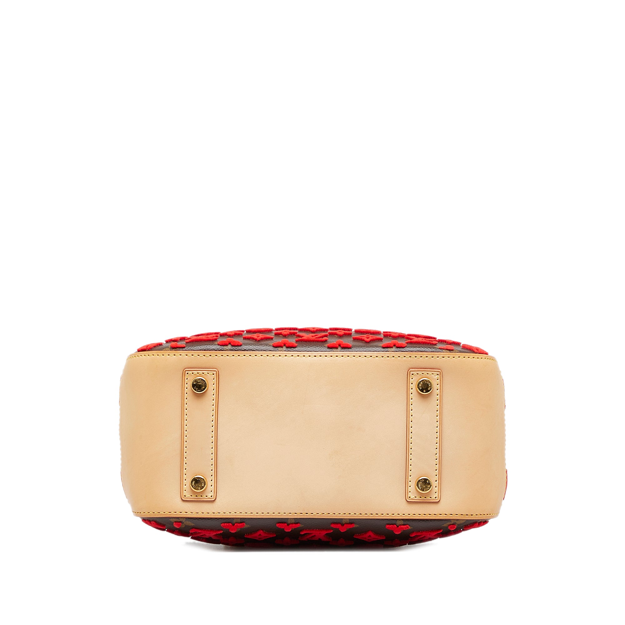 Louis Vuitton Monogram Tuffetage Deauville Cube Bag - Brown Handle
