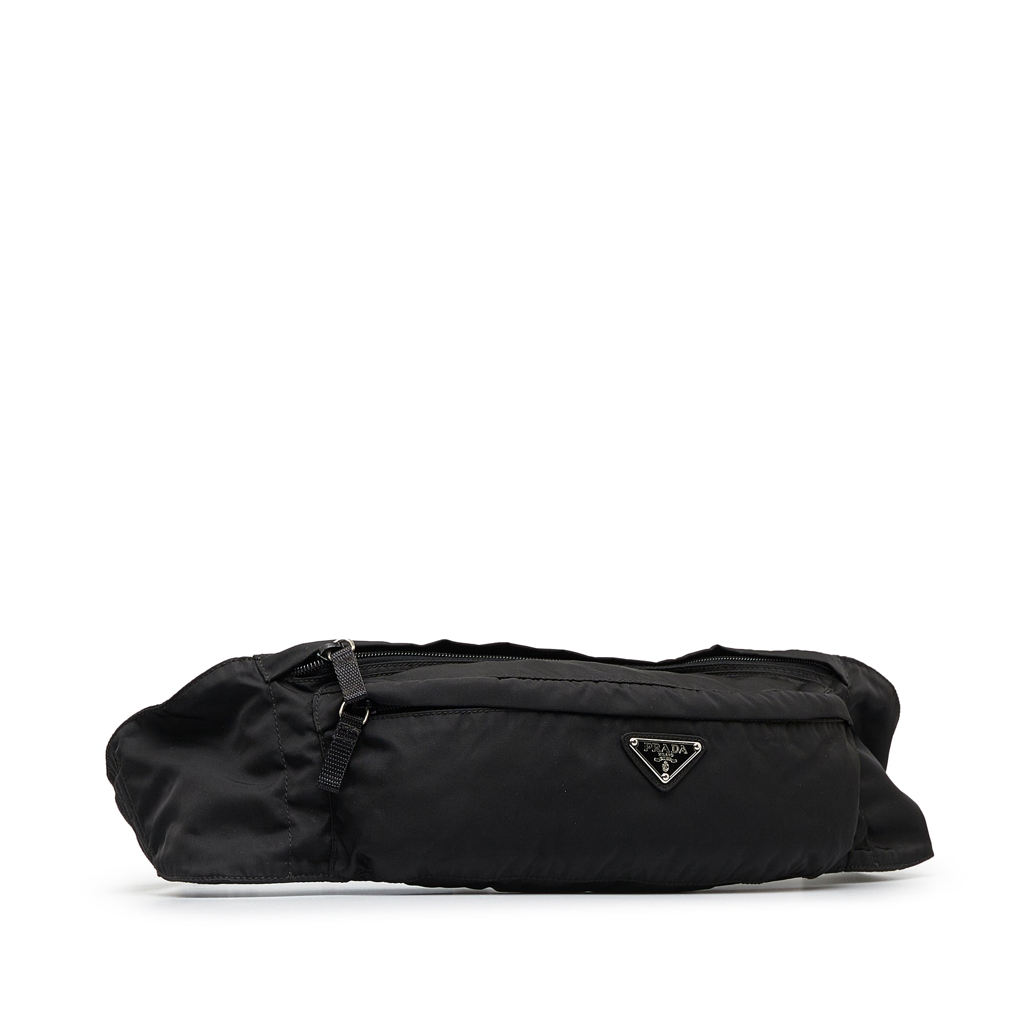 Black Prada Tessuto Belt Bag – Designer Revival