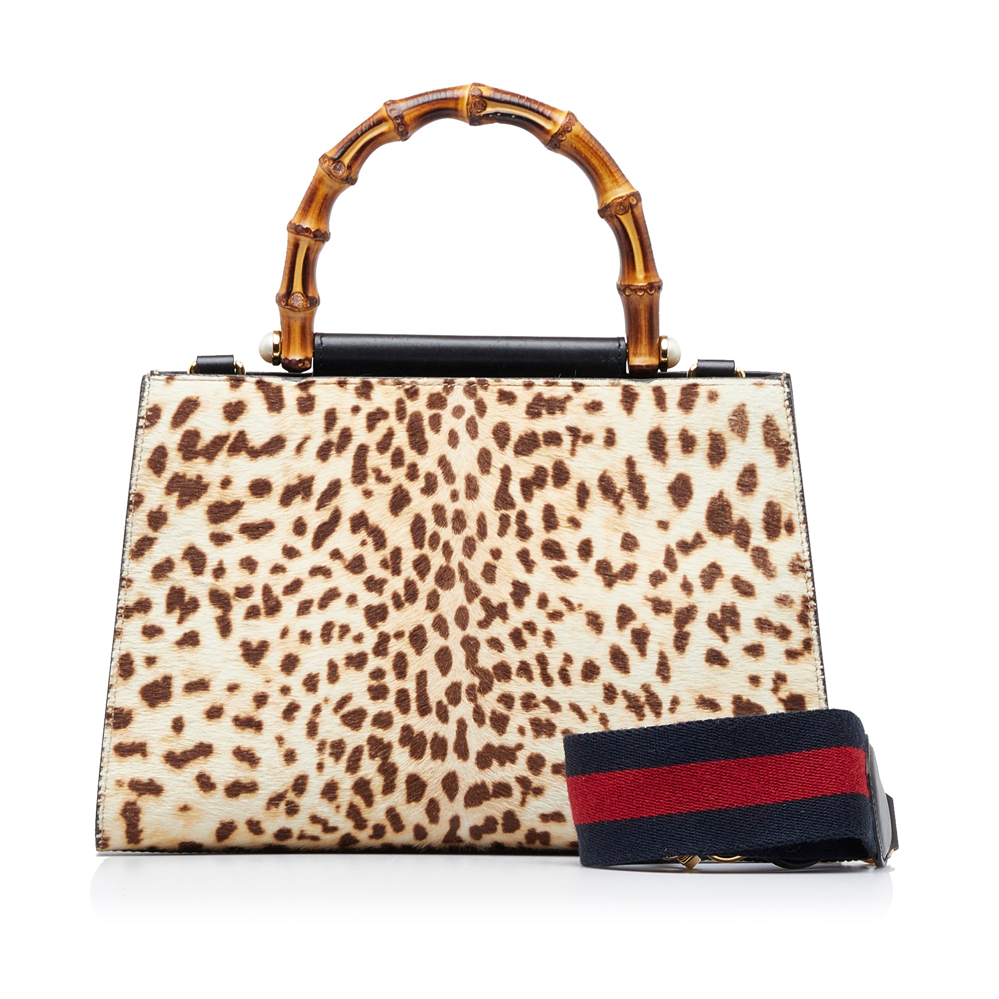 Gucci Cow Print Top Handle Bag