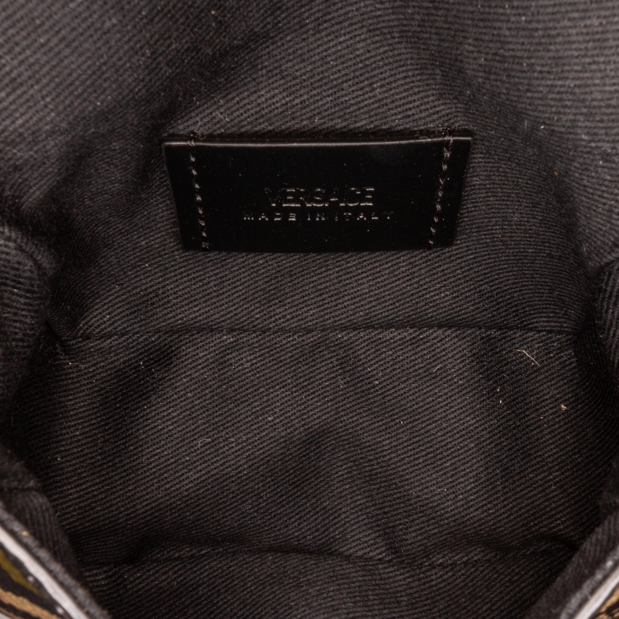 Black Versace La Greca Crossbody Bag