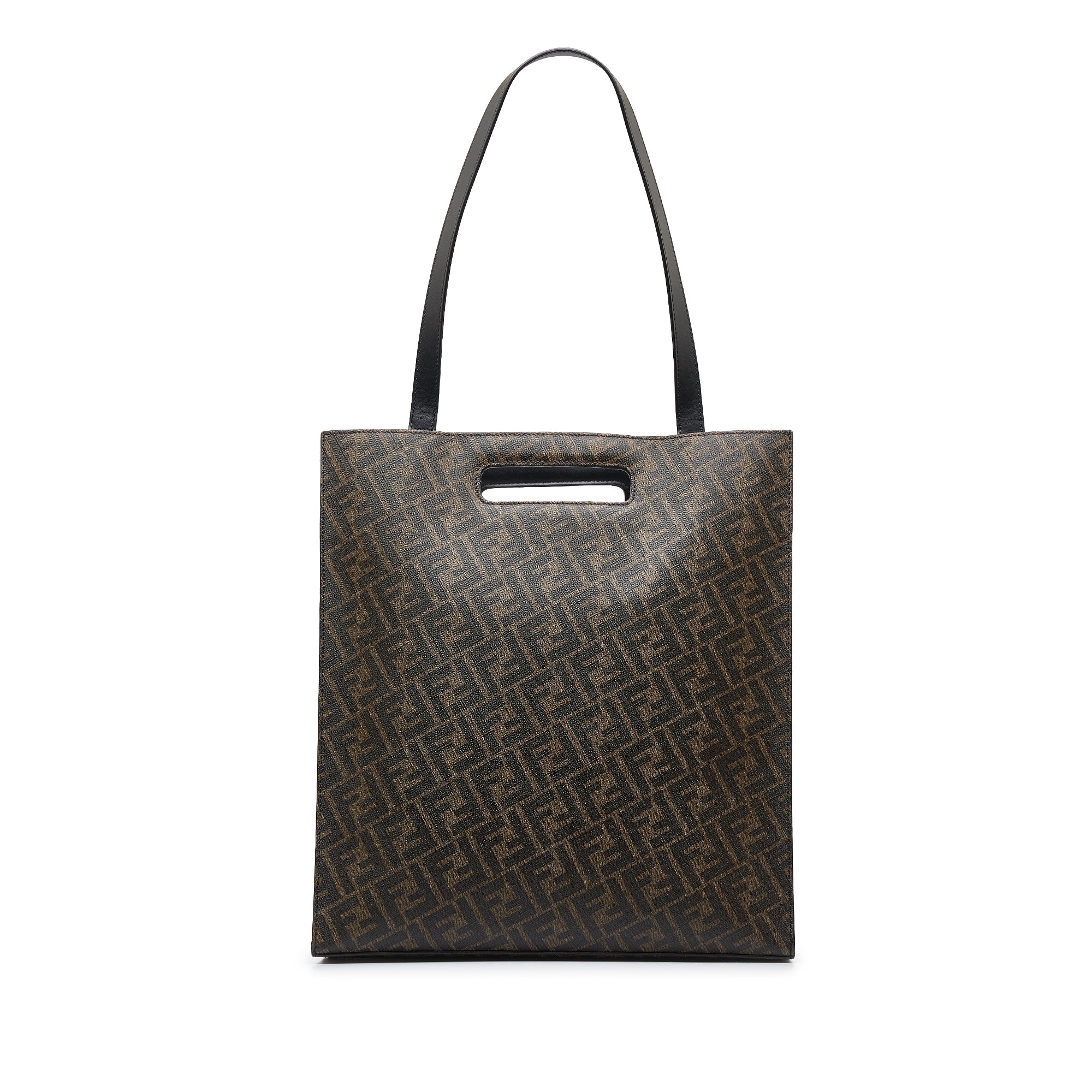 Fendi Vertical Tote Bag In Brown