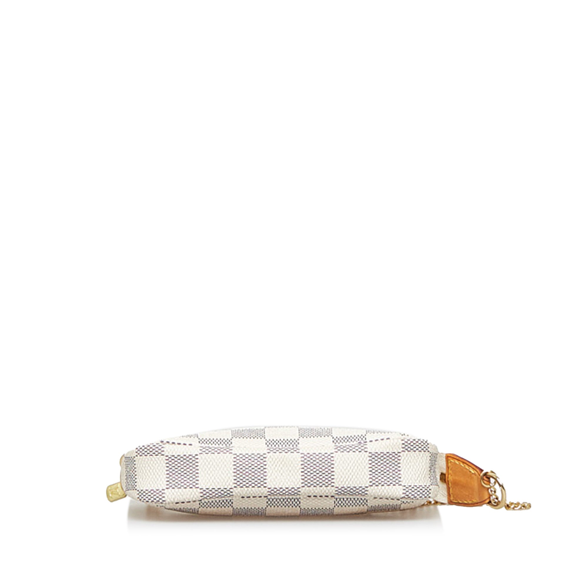 Louis Vuitton Pre-Owned Damier Azur Mini Pochette Bag in White