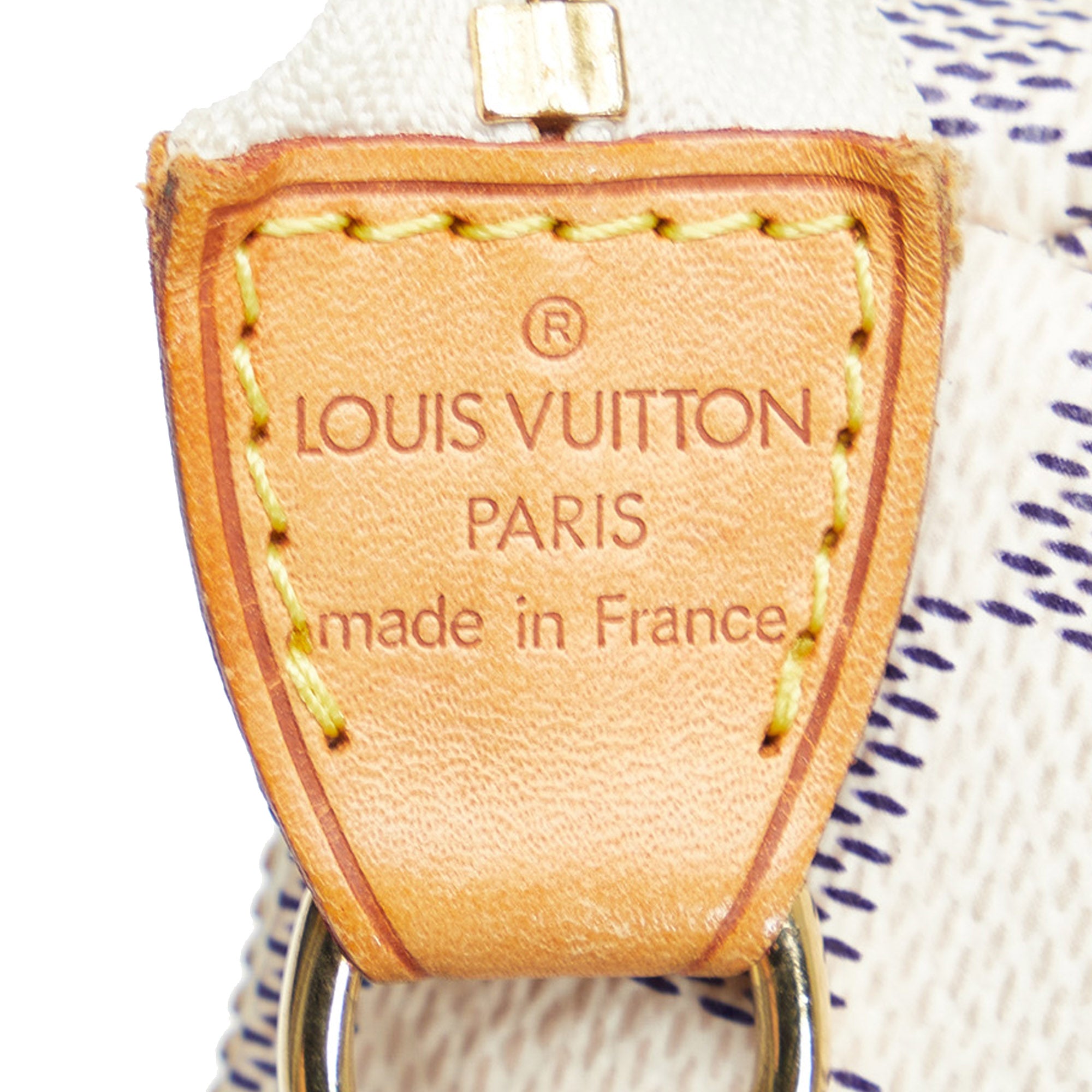 Louis Vuitton mini pochette Damier Azur MADE IN FRANCE