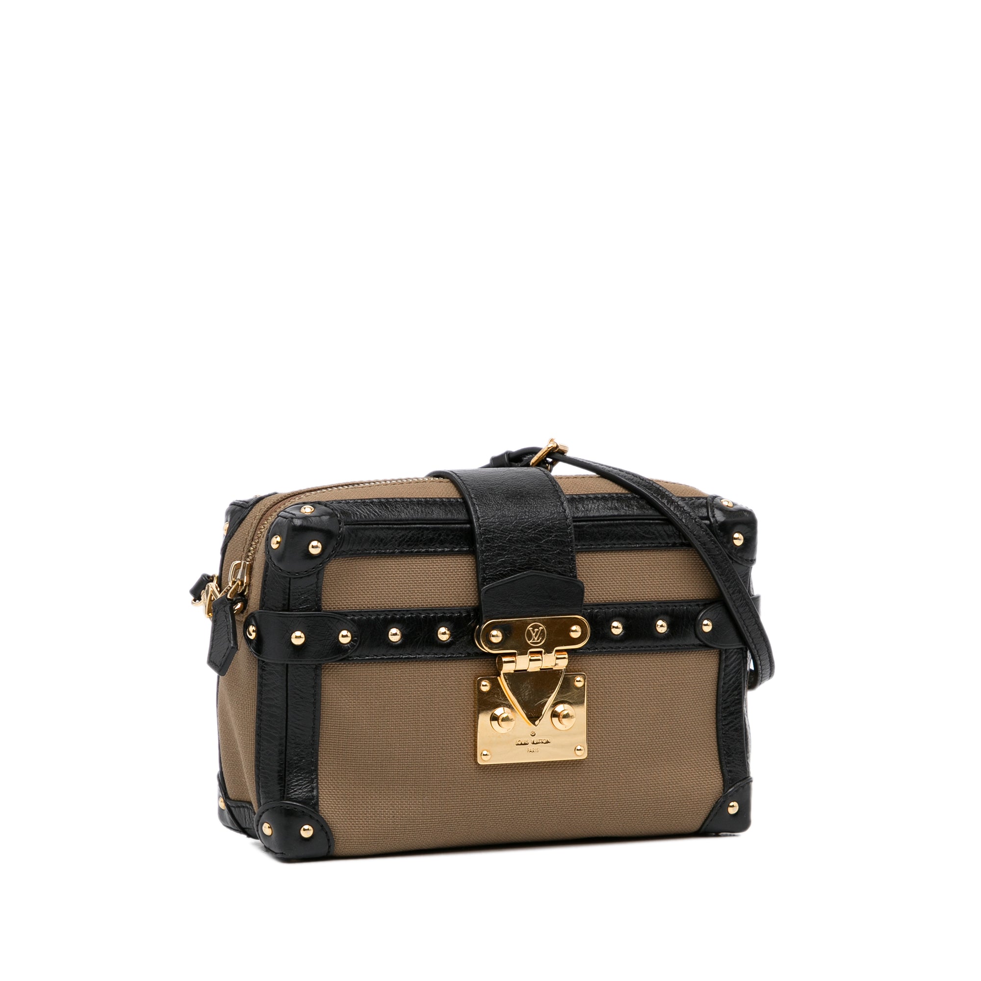 Authentic Louis Vuitton Classic Monogram Petite Malle Clutch Bag