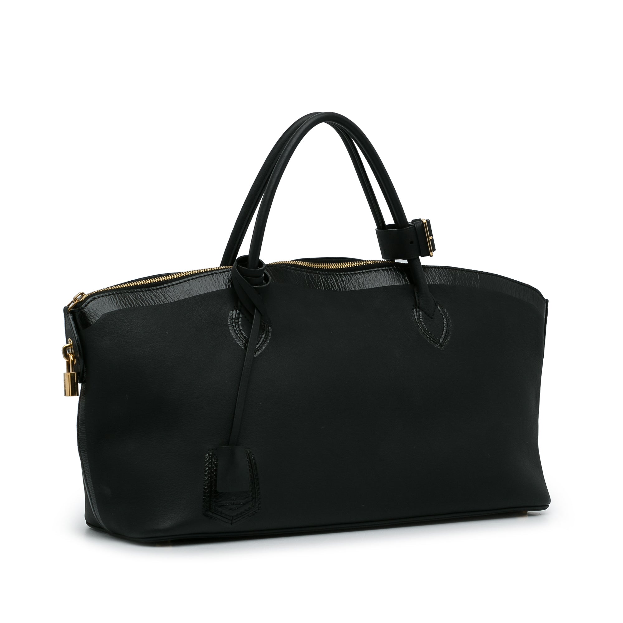 LOUIS VUITTON Cuir Obsession Lockit East West Black 346110