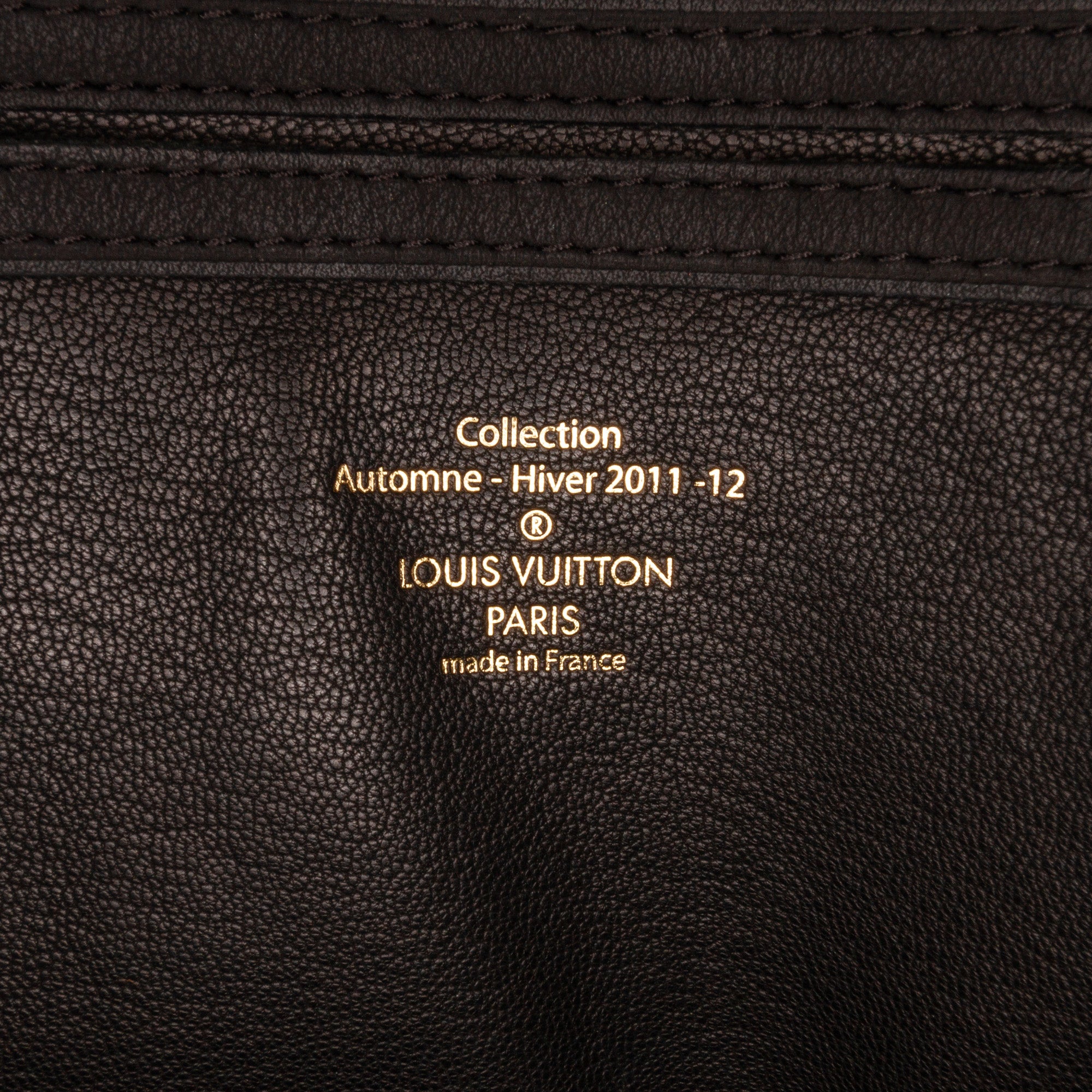 Rare Louis Vuitton Black Leather Obsession East West Lock It Bag For Sale  at 1stDibs