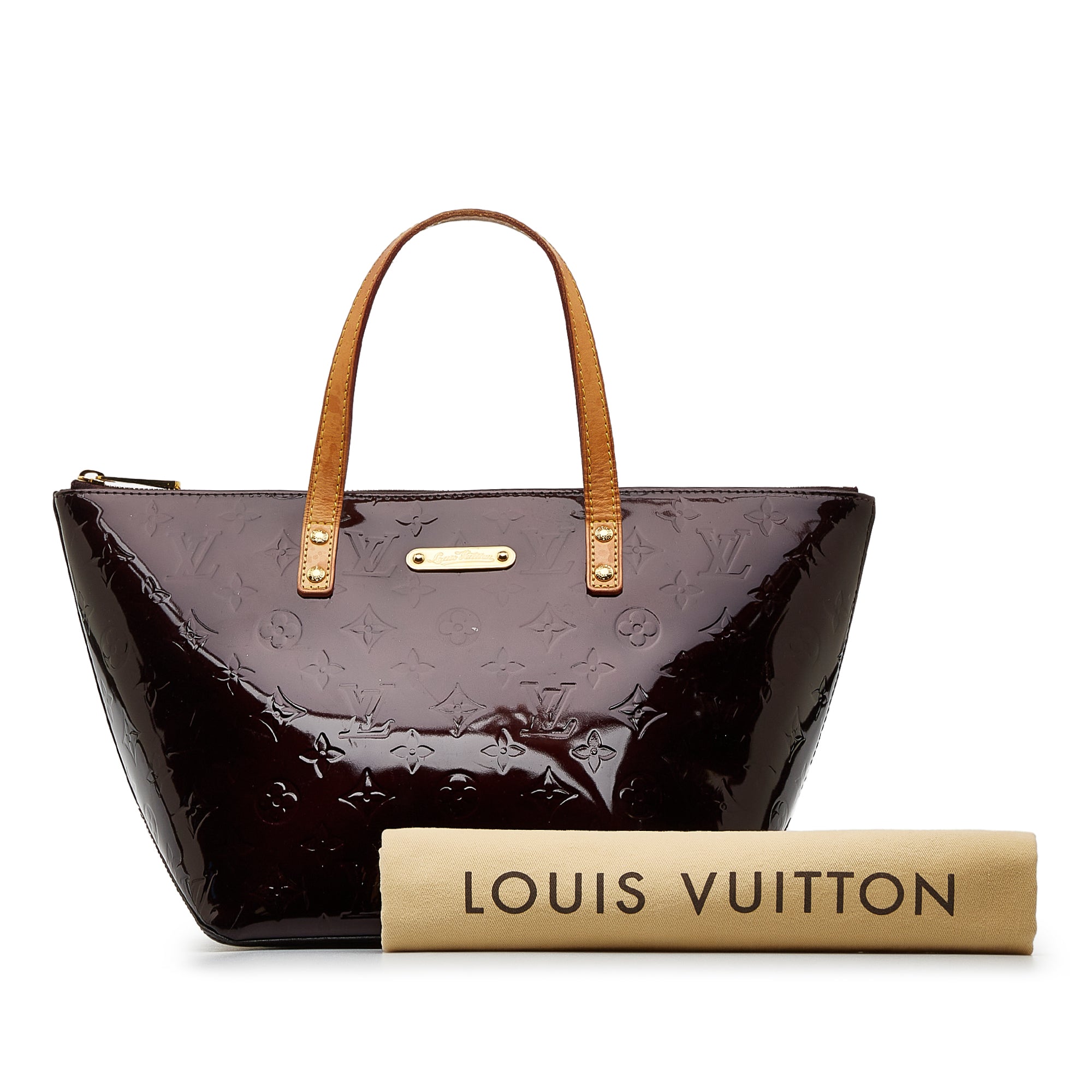 Louis Vuitton Louis Vuitton Bellevue PM Red Vernis Leather Handbag