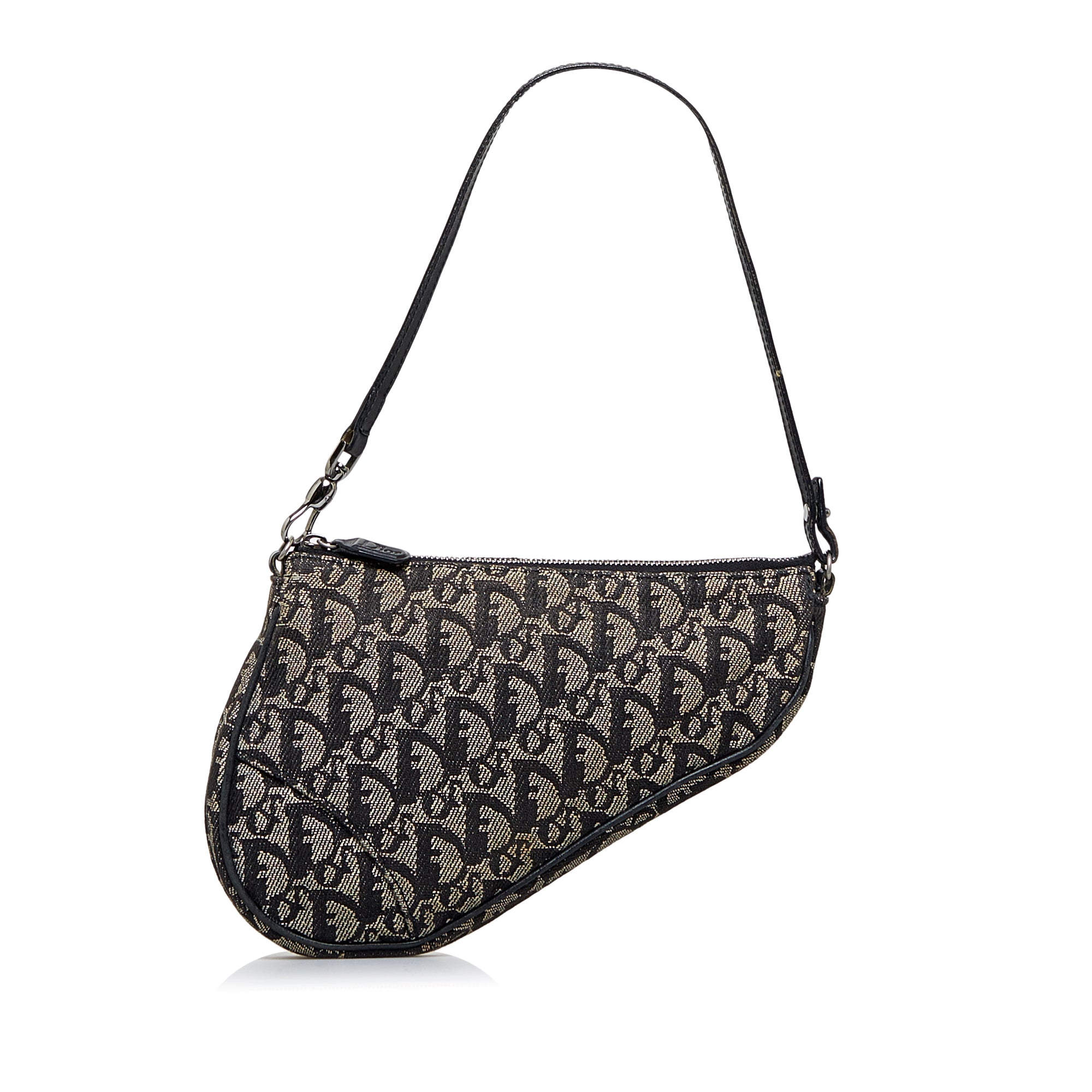 Preloved Dior Medium Saddle Bag  Black Calfskin Womens Fashion Bags   Wallets Shoulder Bags on Carousell