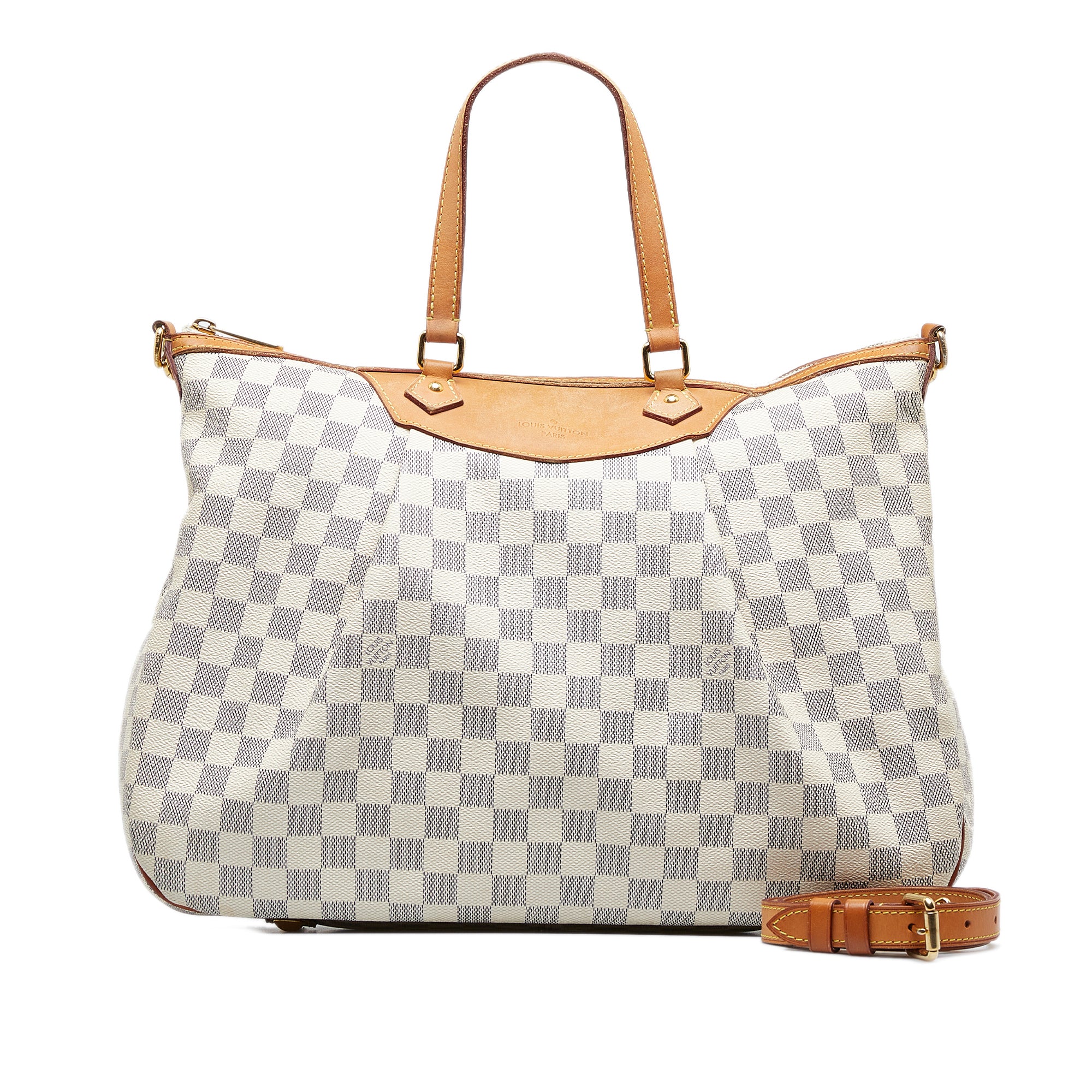 Louis Vuitton Damier Azur Leather Fabric